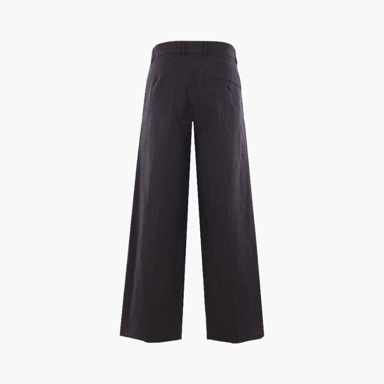 Vue arrière du pantalon Balenciaga Chambray noir oversize, poches et couture visible, photo produit Lesthete Concept Store.