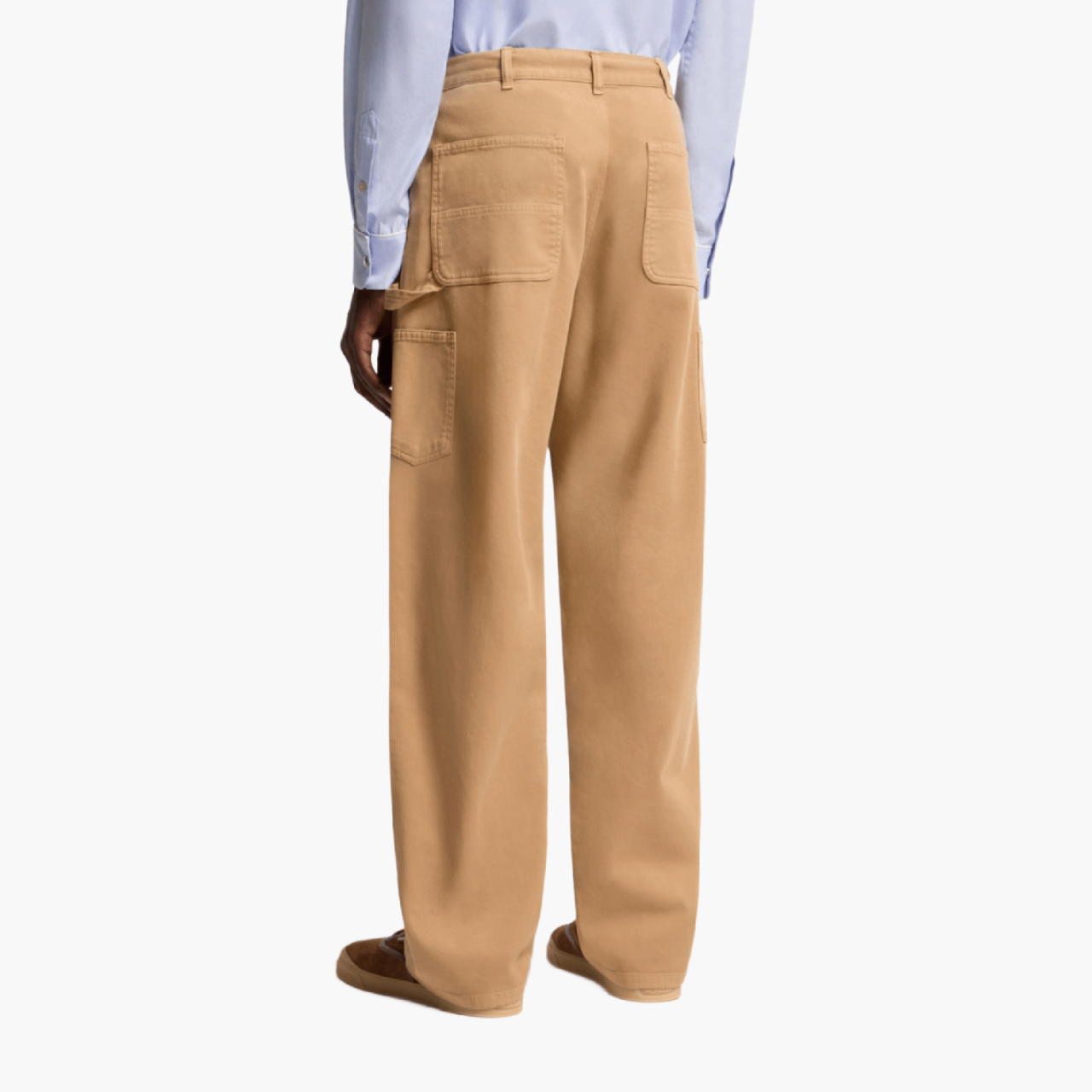Pantalon cargo gabardine Beige