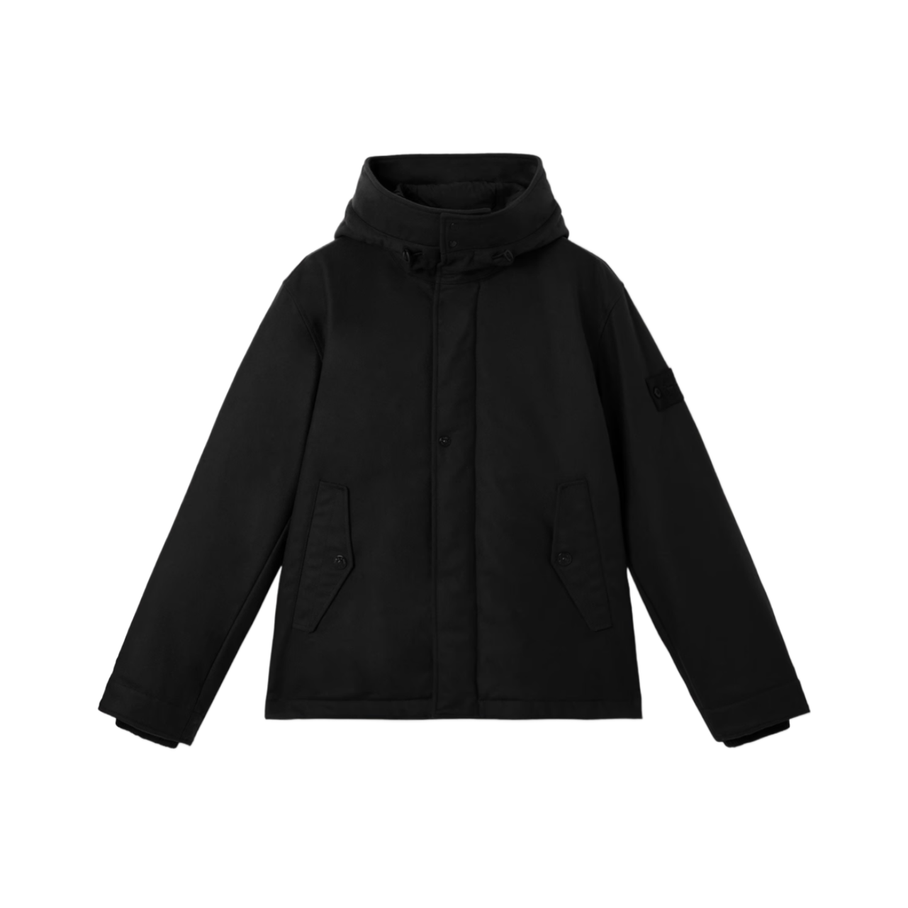 Parka Stone Island Ghost Flannel noire