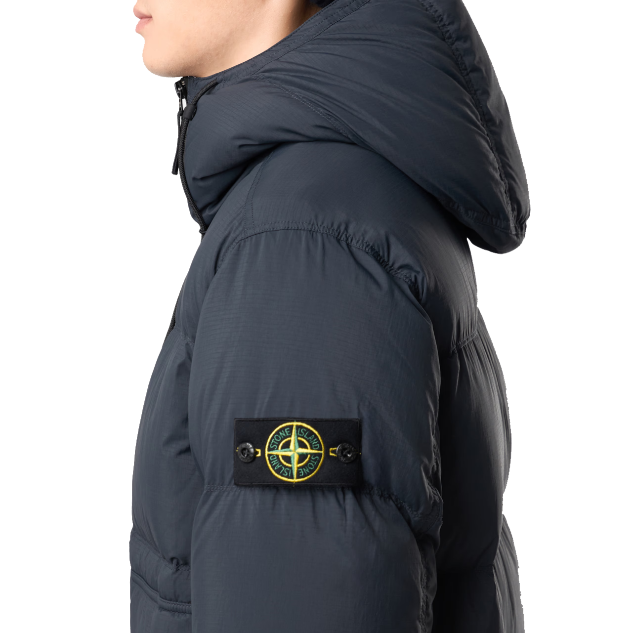 Parka Stone Island ripstop Cordura bleu marine