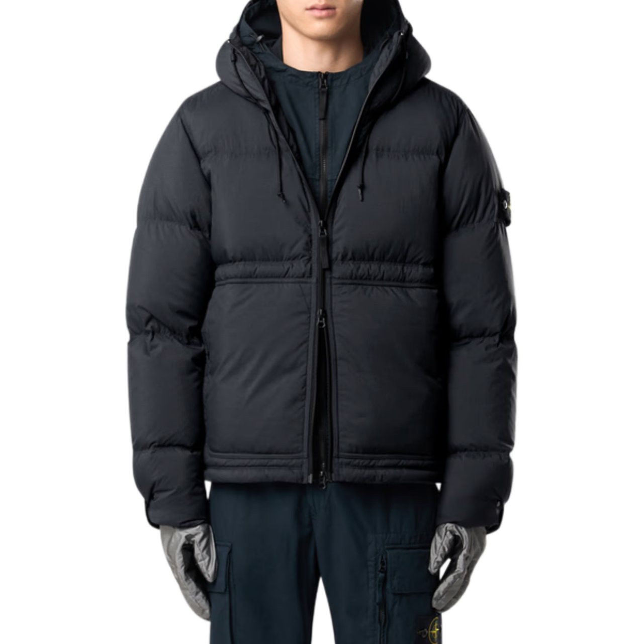 Parka Stone Island ripstop Cordura noir