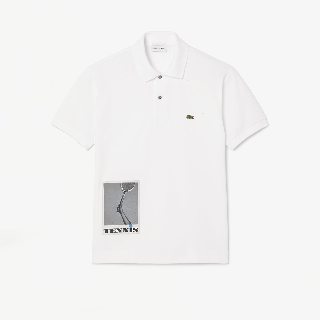 Polo Lacoste Défilé Tennis Blanc