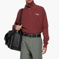 Polo washed logo coupe relaxed — Maroon Red