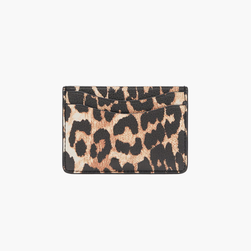 Porte-cartes Bou imprimé léopard