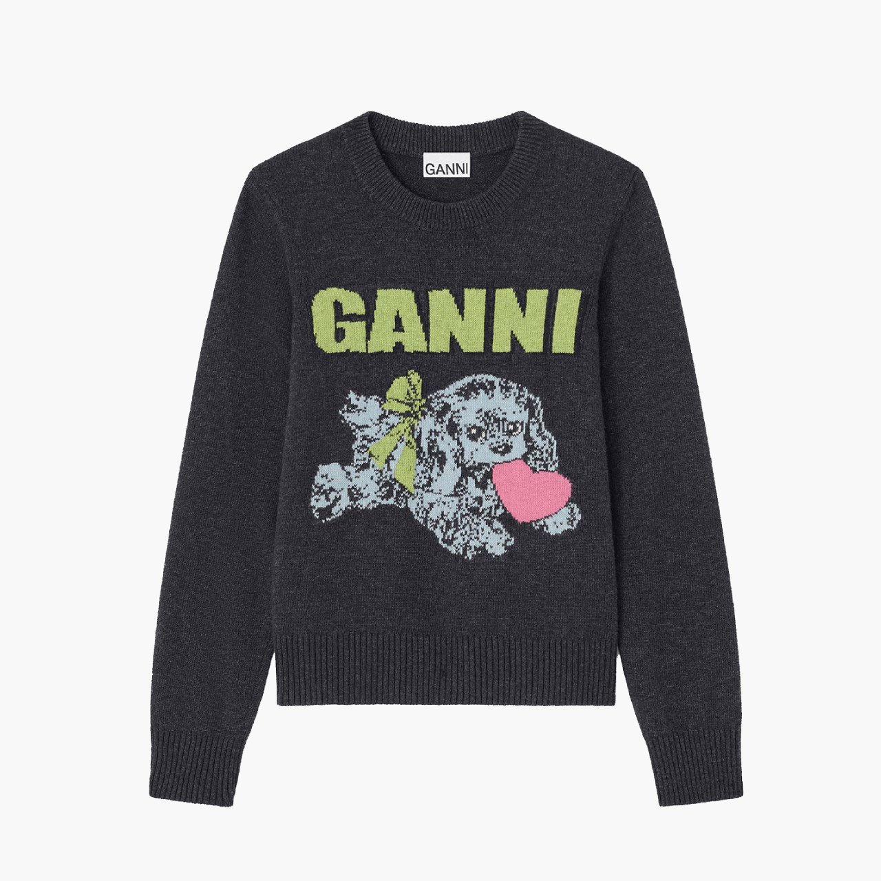 Pull Ganni Chiot Gris Phantom