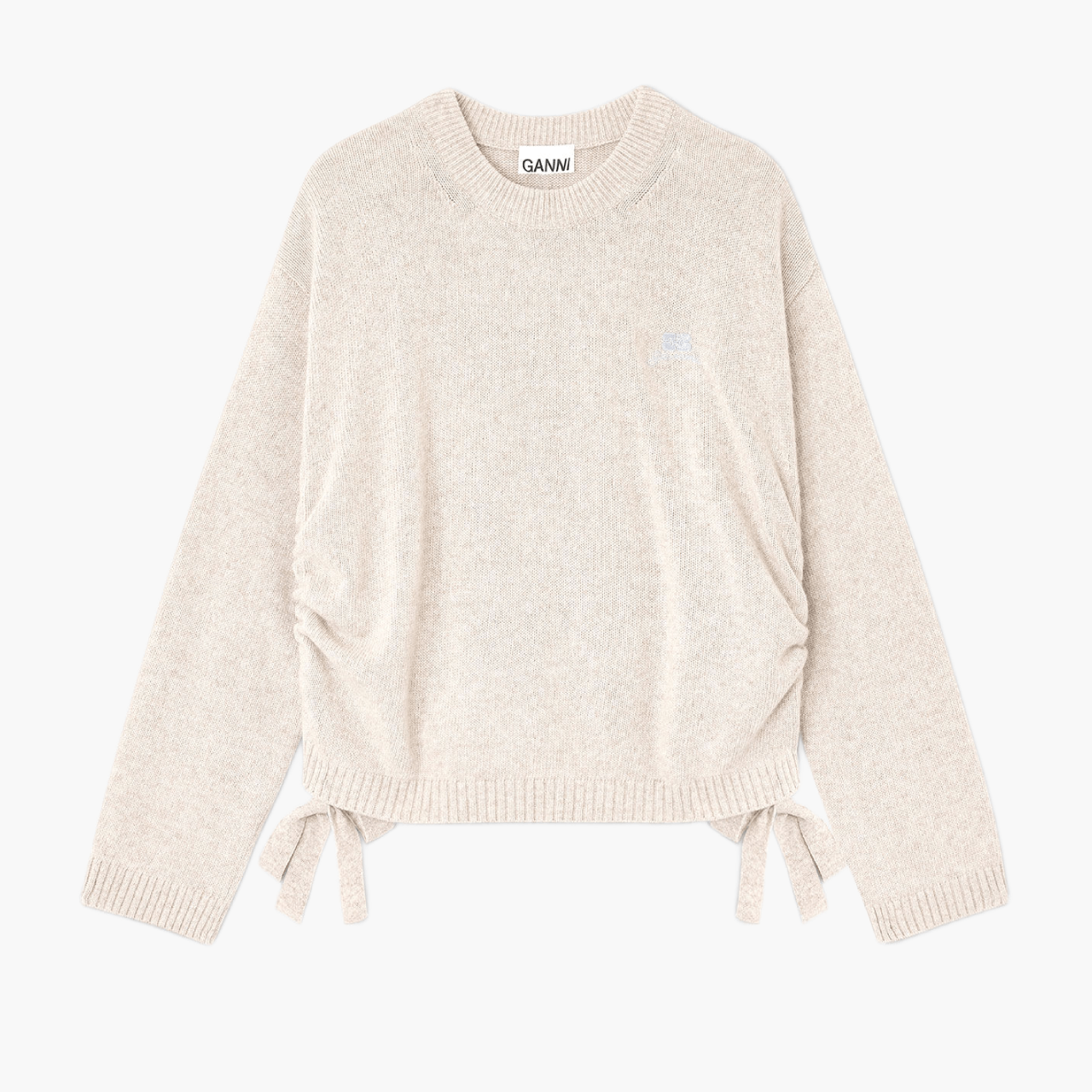 Pull Ganni Laine Beige Sand