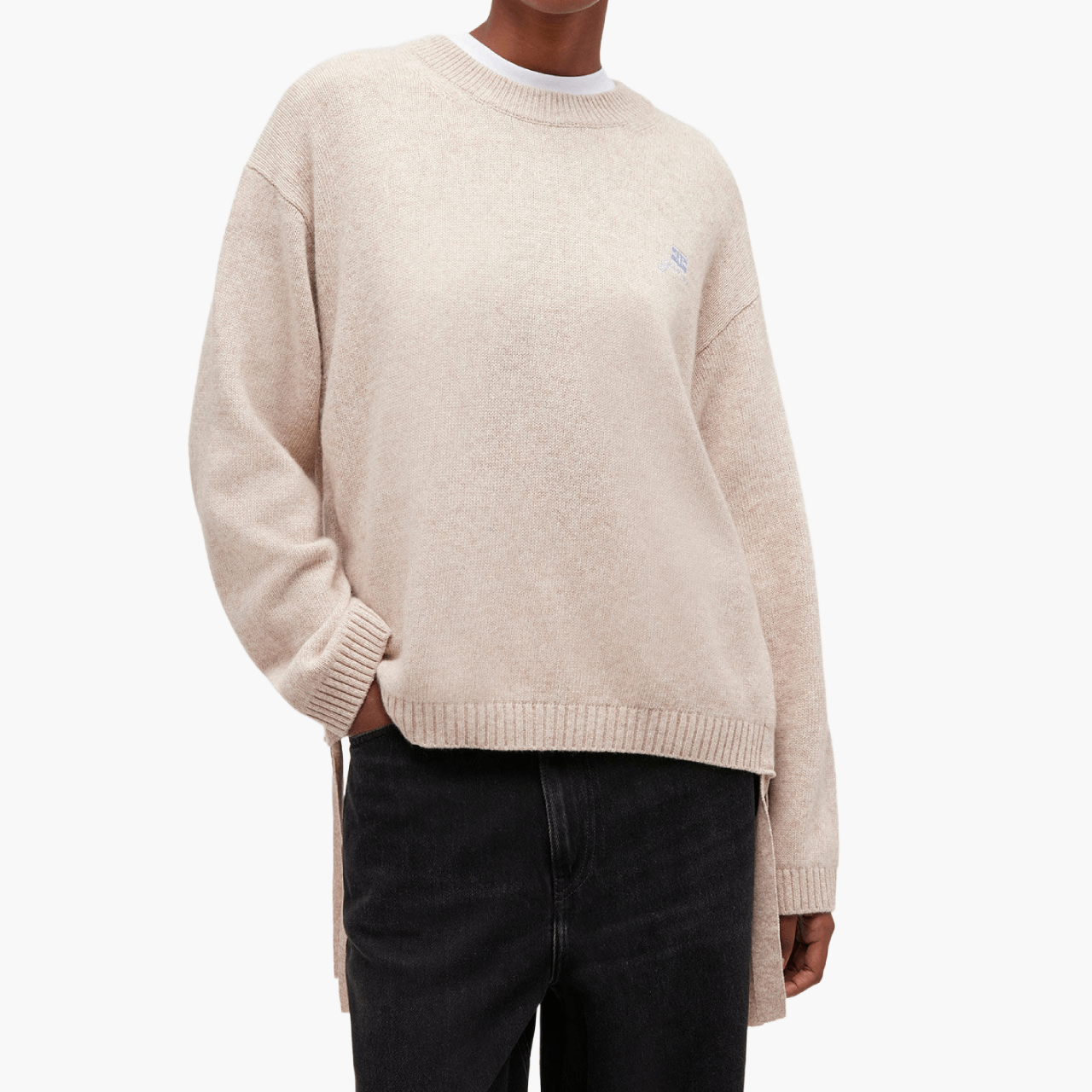 Pull Ganni Laine Beige Sand