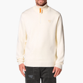 Lewis Patch Unisex Crew Neck Sweater — Cream