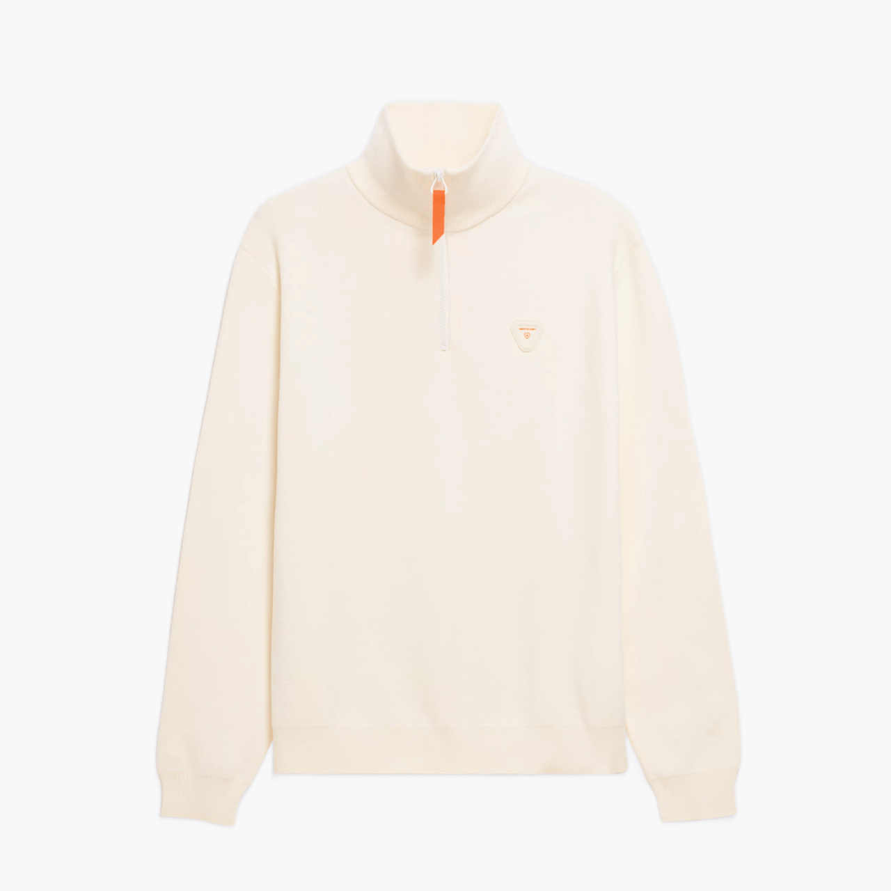 Pull col rond Lewis Patch unisexe — Crème