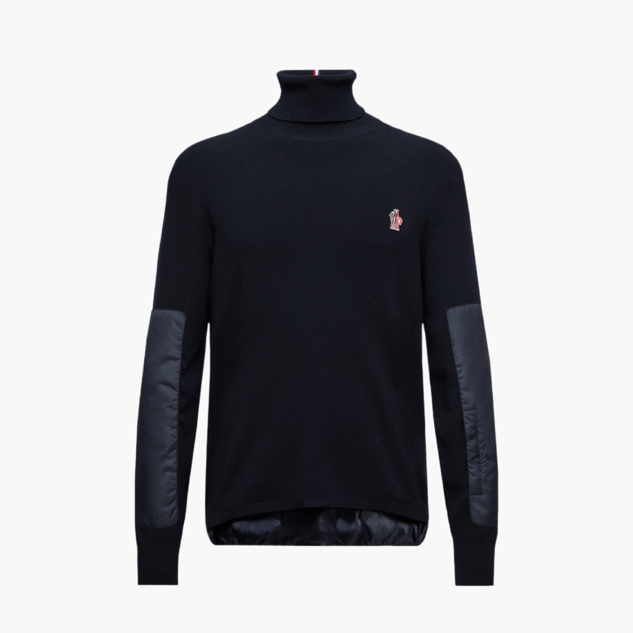 Pull Moncler col roulé bleu marine