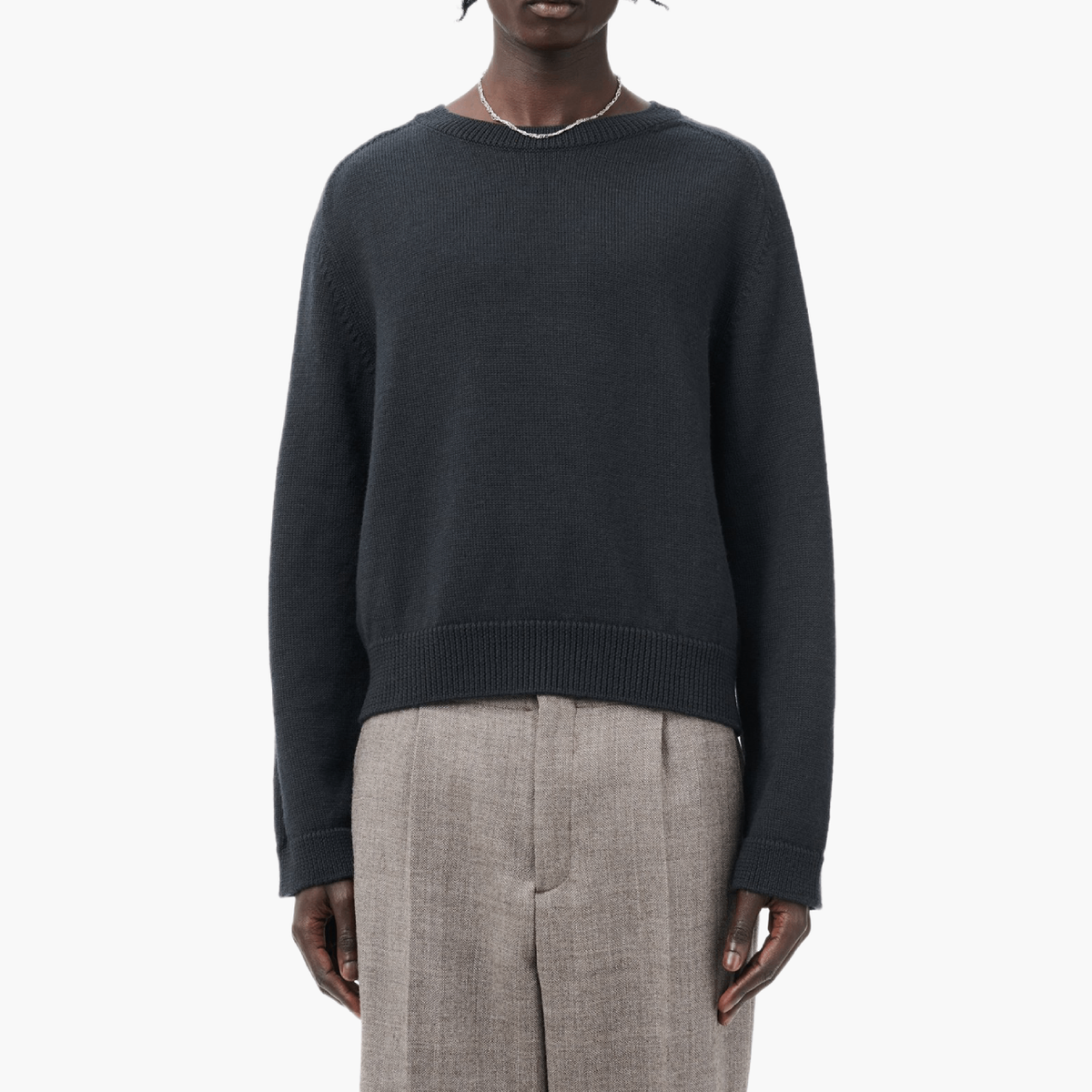 Our Legacy True Roundneck Merino Black Sweater | Lesthete