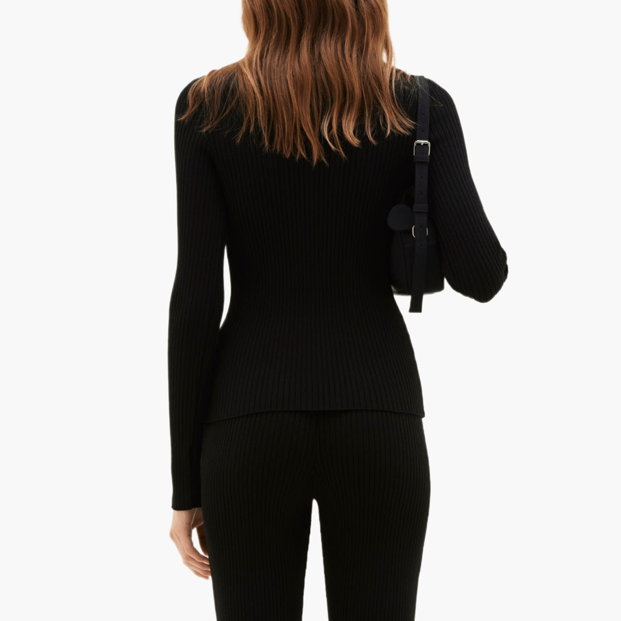 AC logo ribbed turtleneck reissue sweater — Black