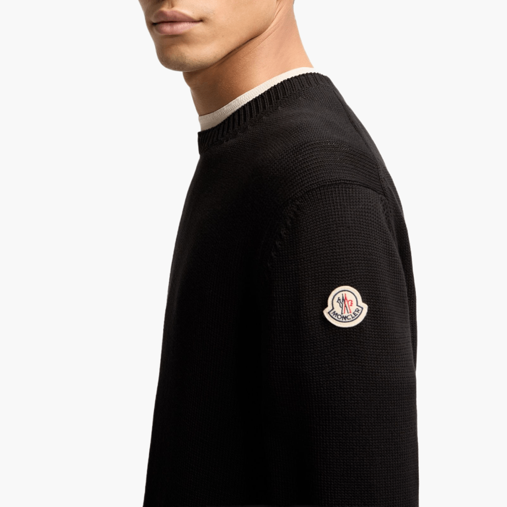 Pull coton empiècement logo