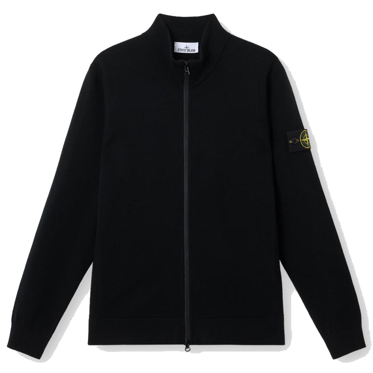 Pull zippé Stone Island laine RWS noir