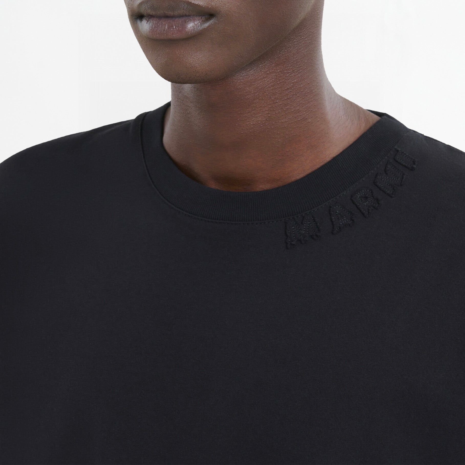 T-shirt Marni Organic Cotton Oversize Noir