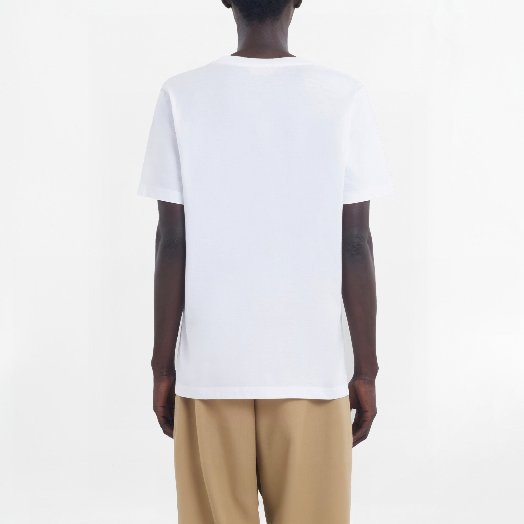 T-shirt Marni Logo Patch Blanc
