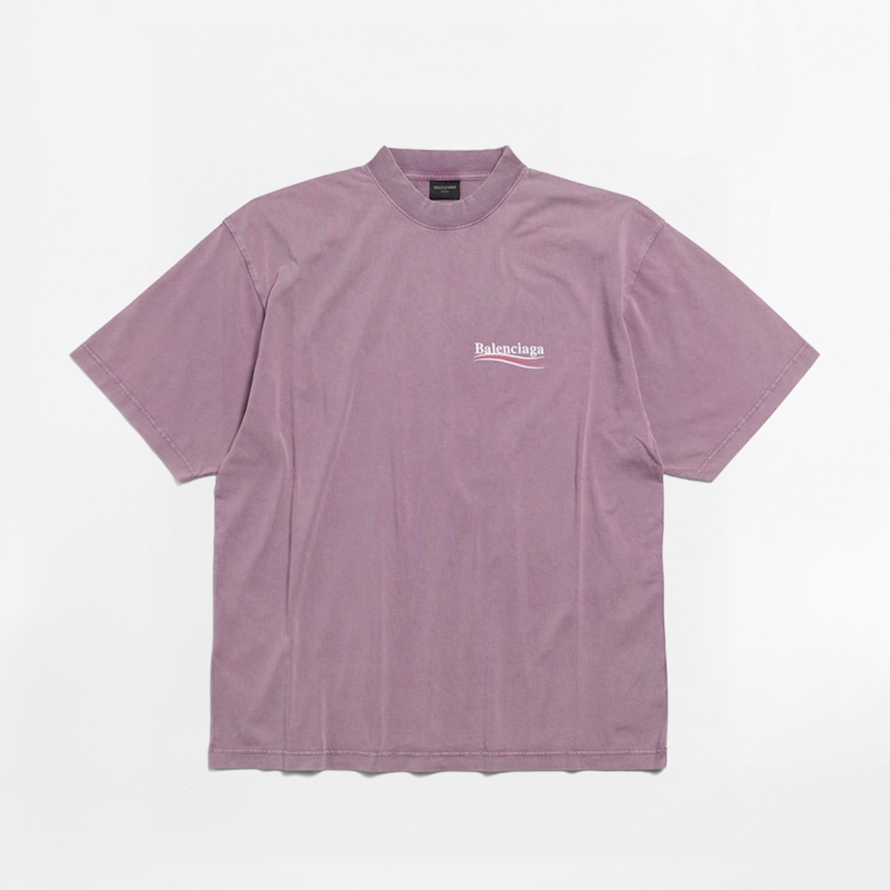 T-shirt Balenciaga Political Campaign Violet Délavé