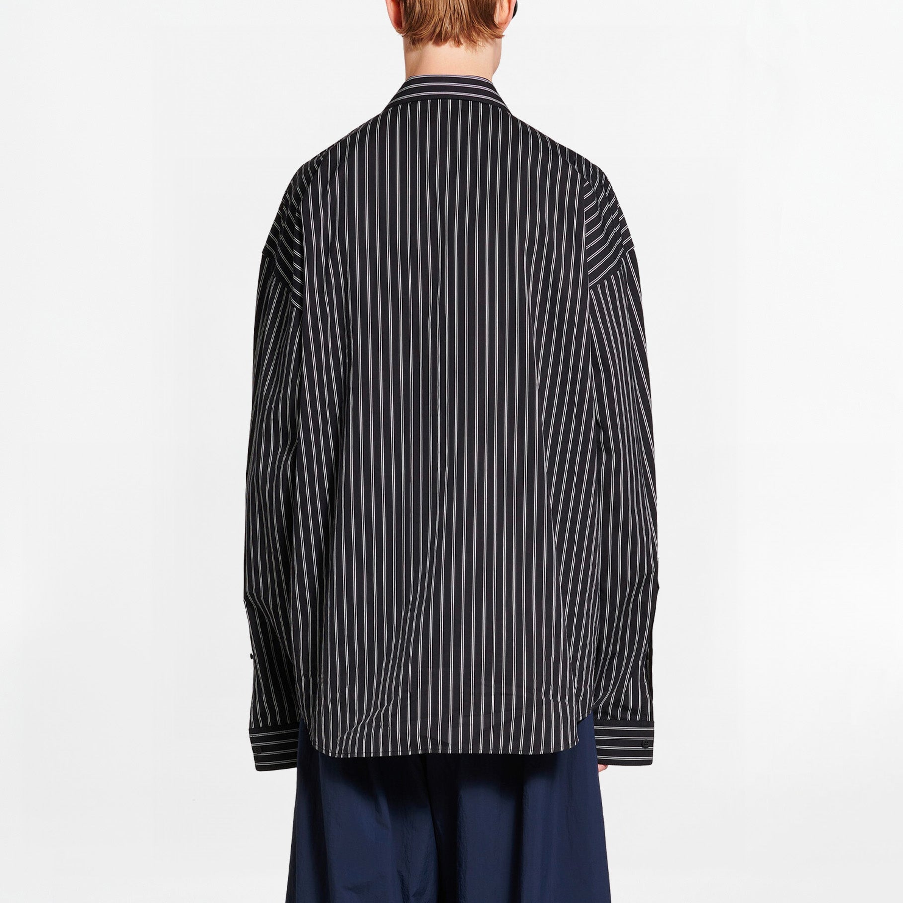 Chemise Balenciaga Flatground Stripe Noir/Blanc