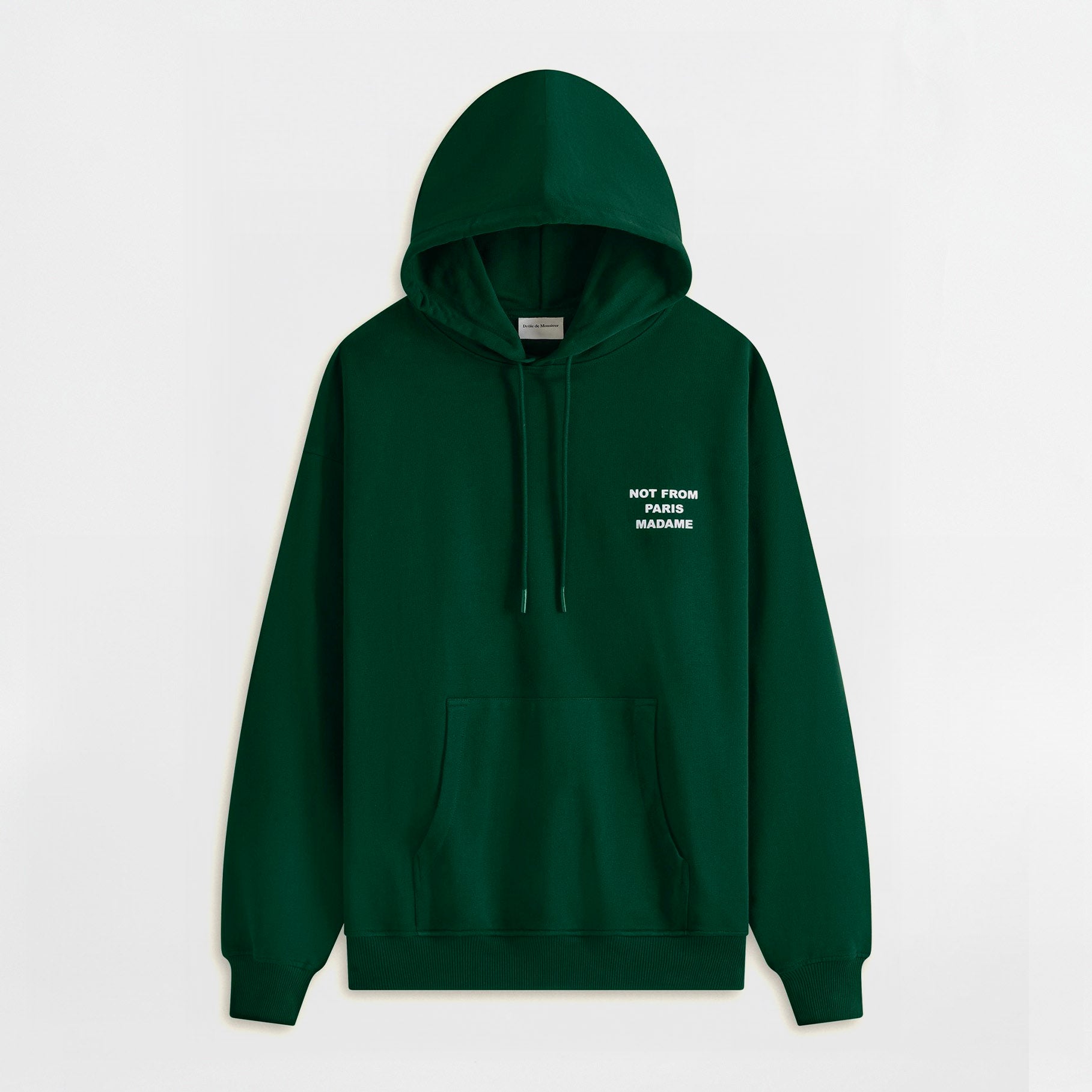 Le Hoodie Slogan Drôle de Monsieur Dark Green