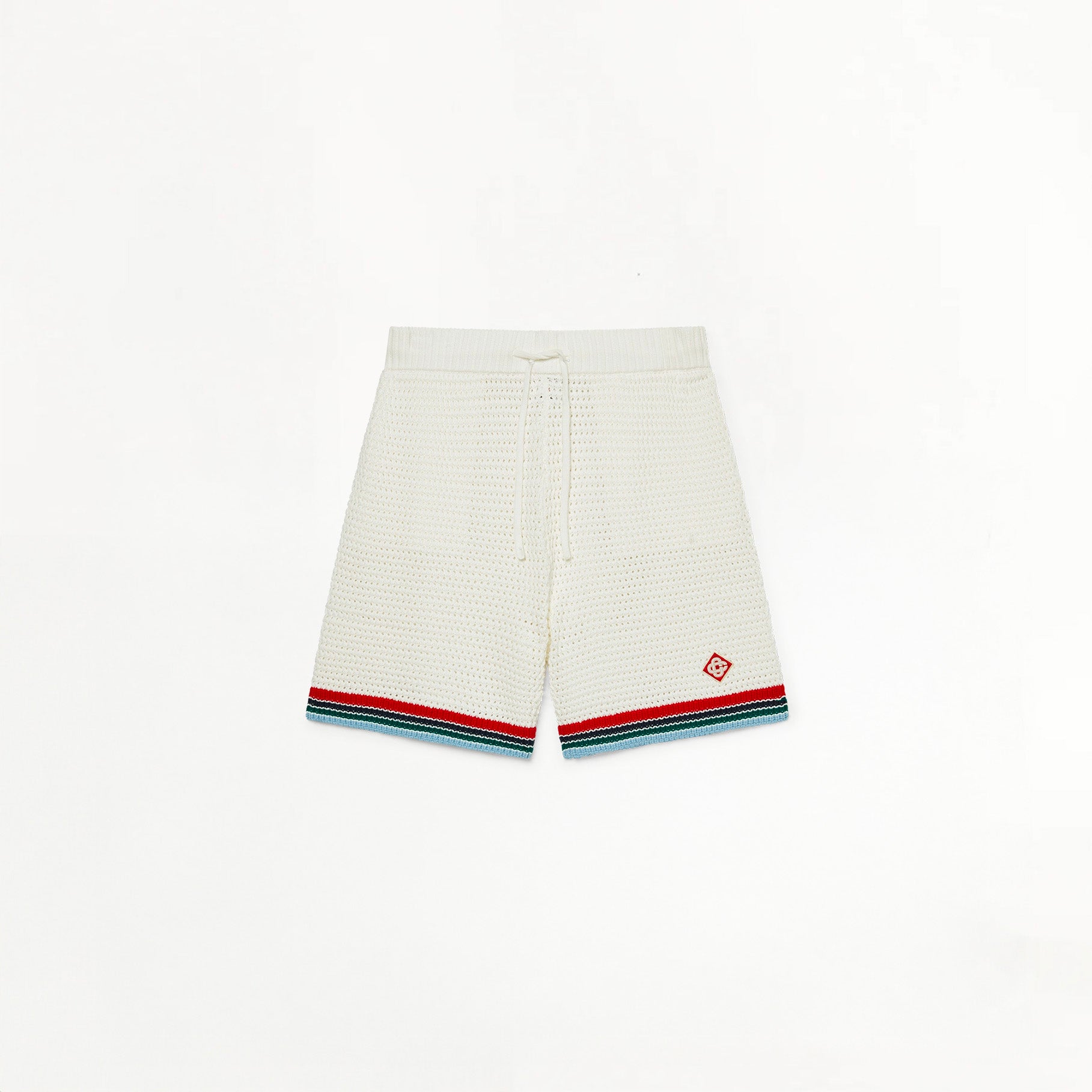 Short Casablanca Crochet Sporty Blanc