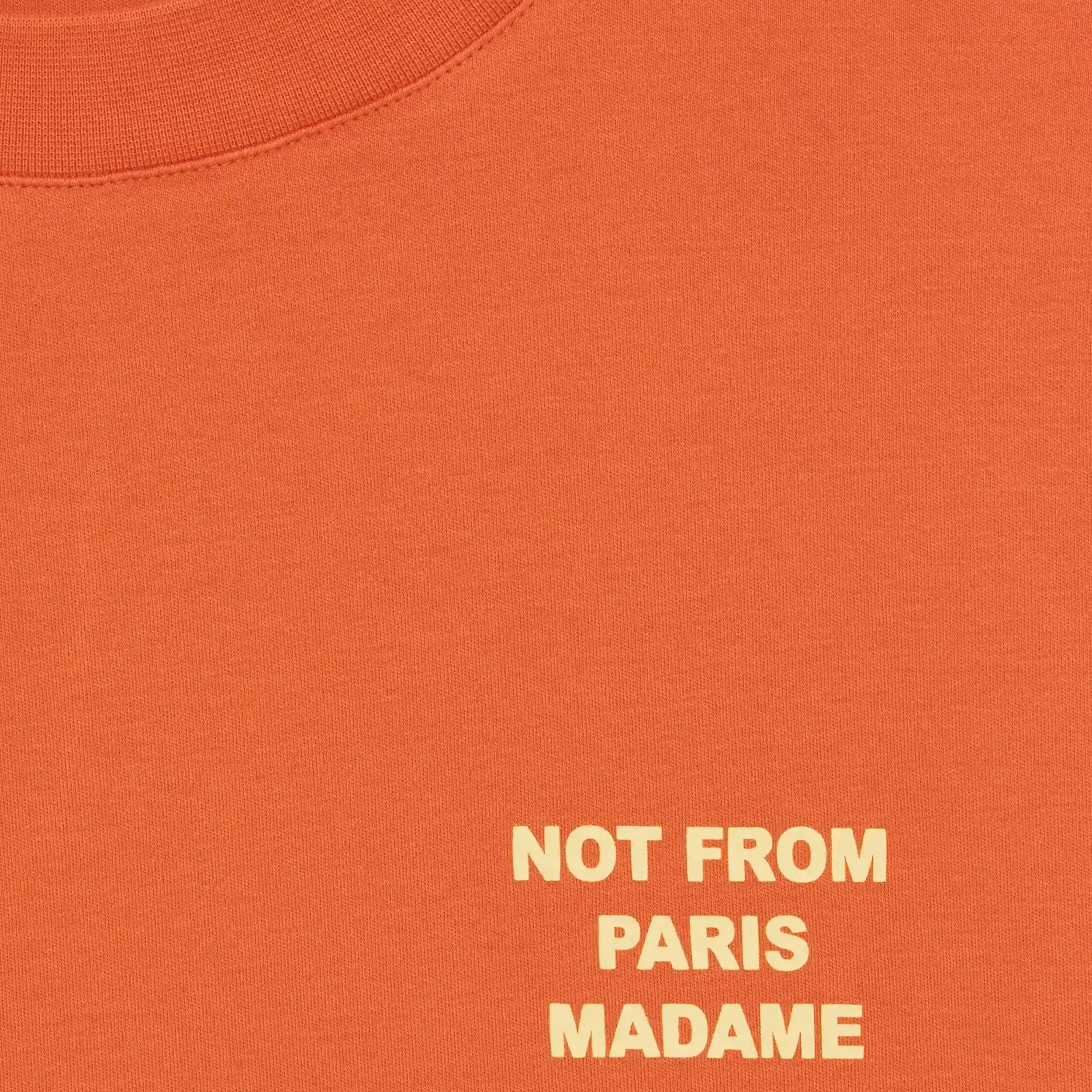 T-shirt Drôle de Monsieur Not From Paris Madame Rouille