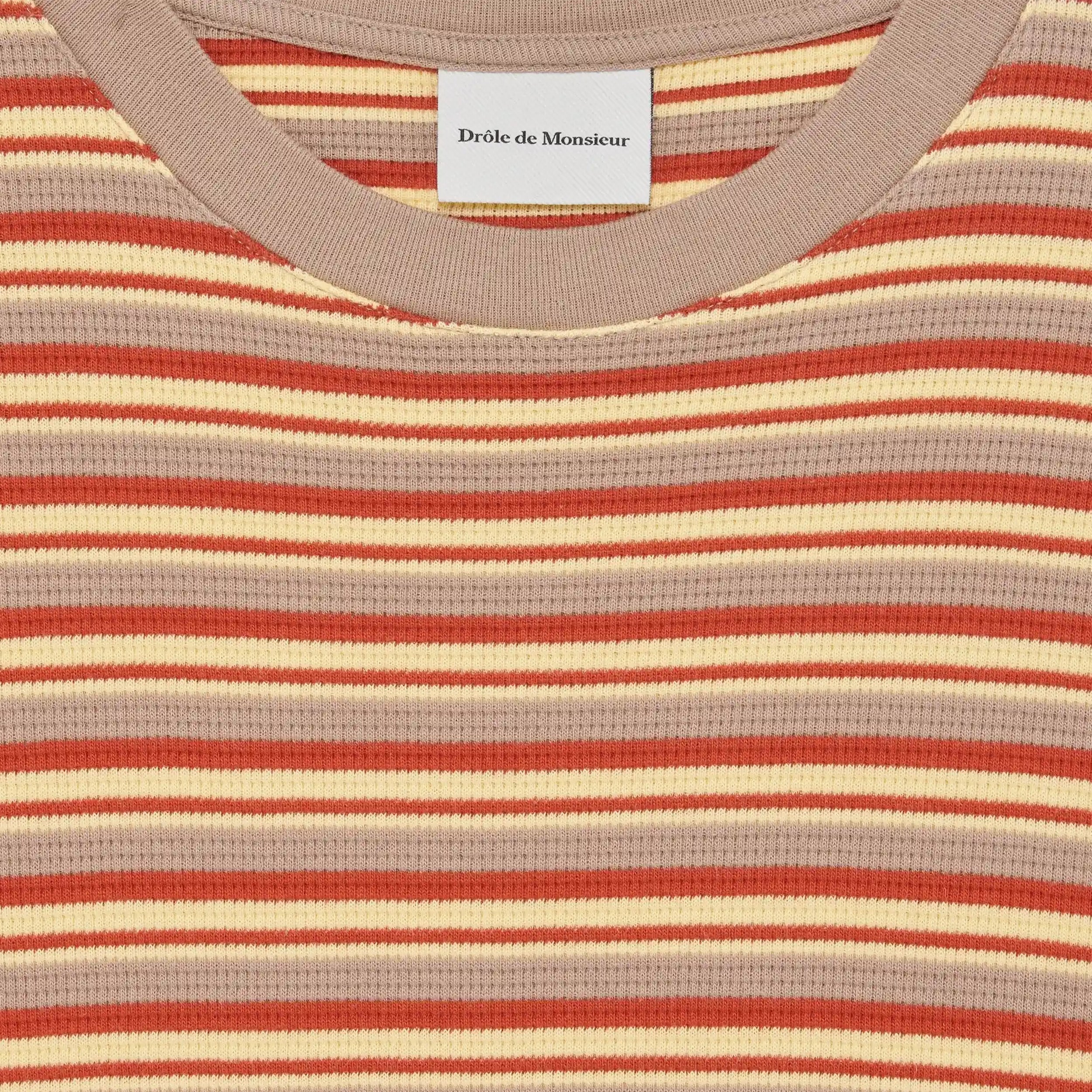 T-shirt Drôle de Monsieur Rayé Banane