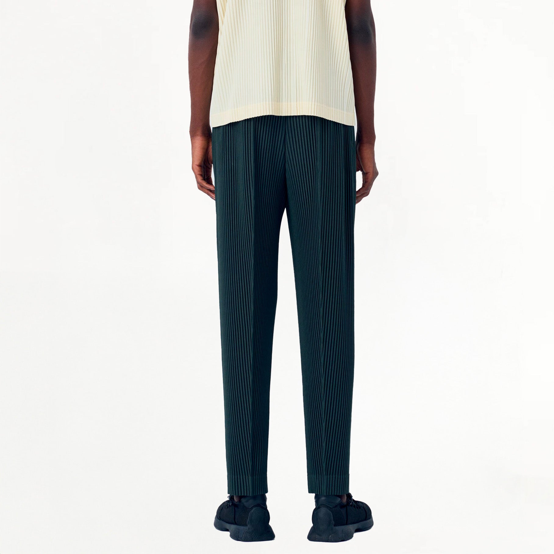 Pantalon Plissé Homme Plissé Issey Miyake Pleats Bottoms 2 Vert