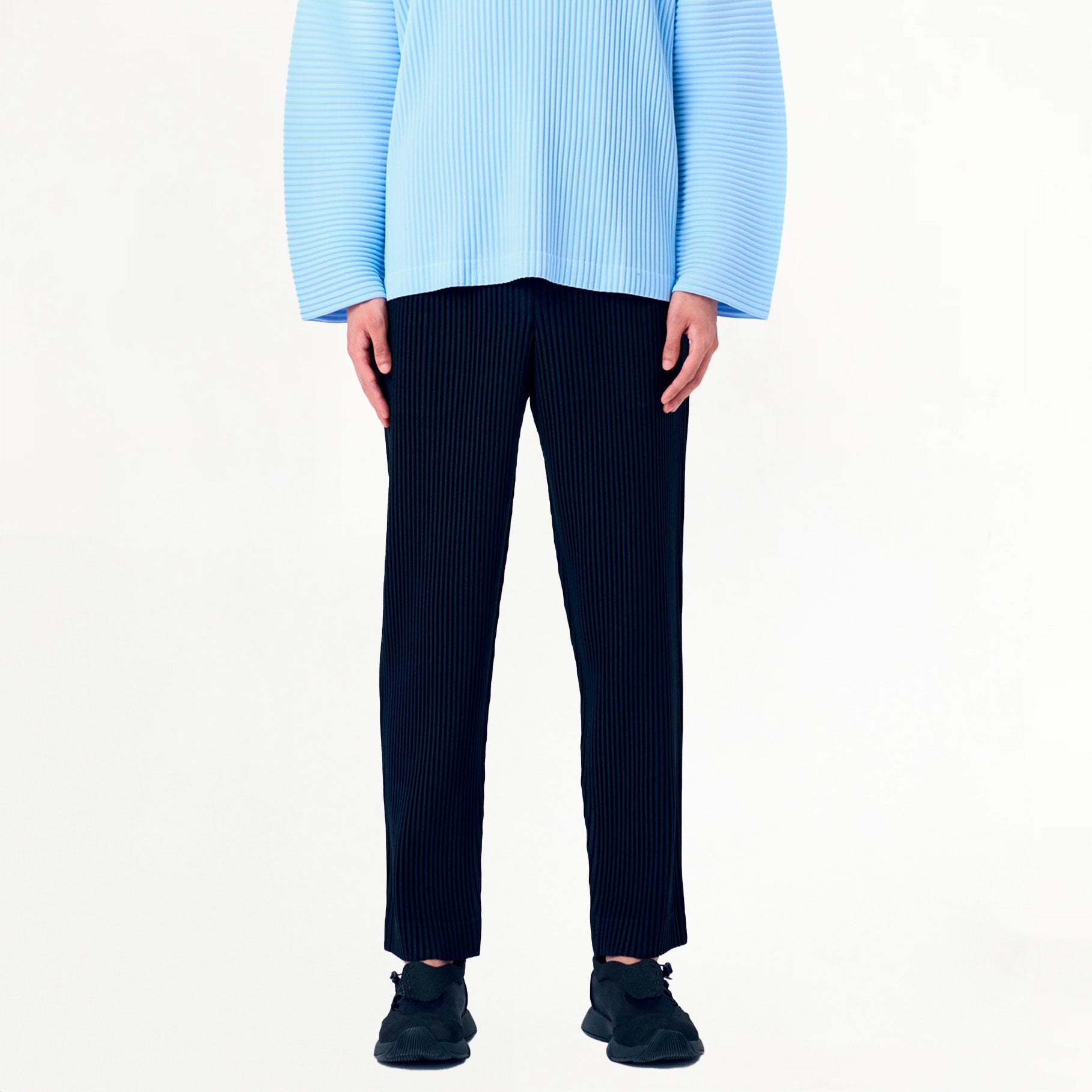 Pantalon Homme Plissé Issey Miyake Wool Like Light Noir