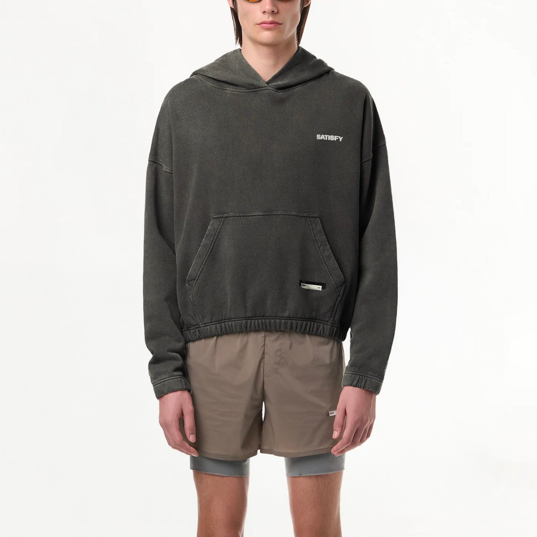 Hoodie Satisfy SoftCell™ Aged Black