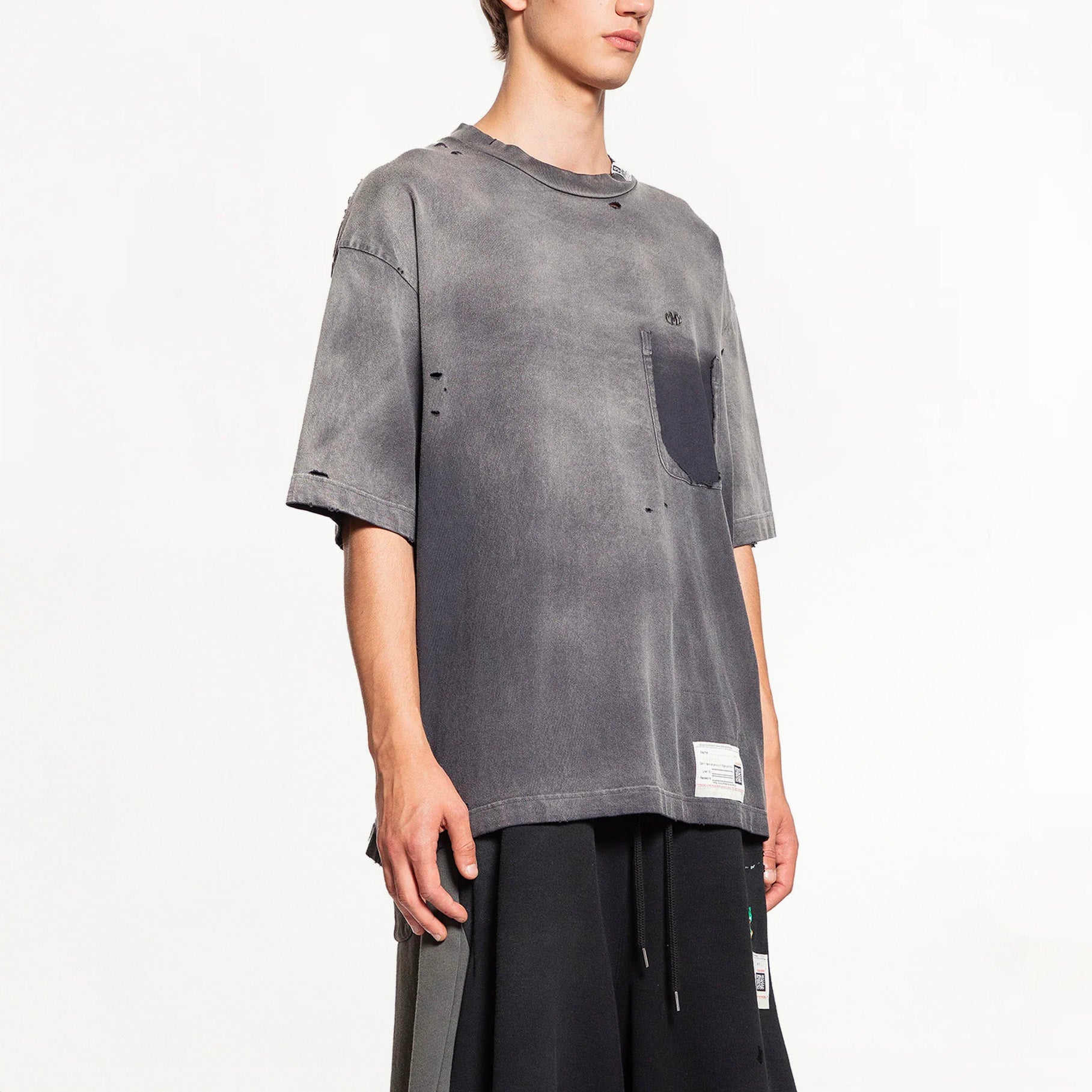 T-shirt Maison Mihara Yasuhiro Sun Faded Gris