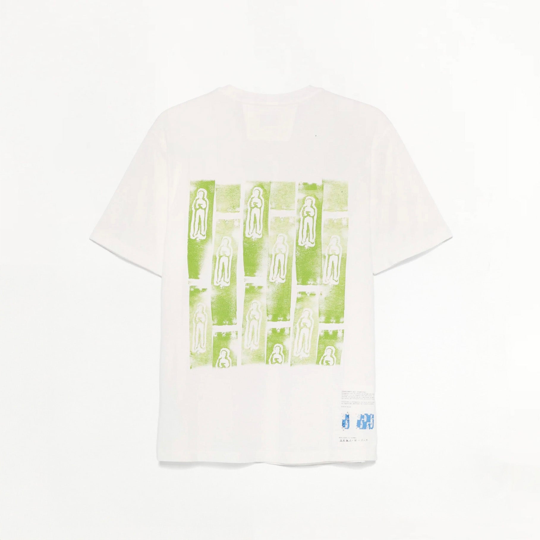 T-shirt C.P Company 24/1 Jersey Front and Back Logo Blanc Cassé