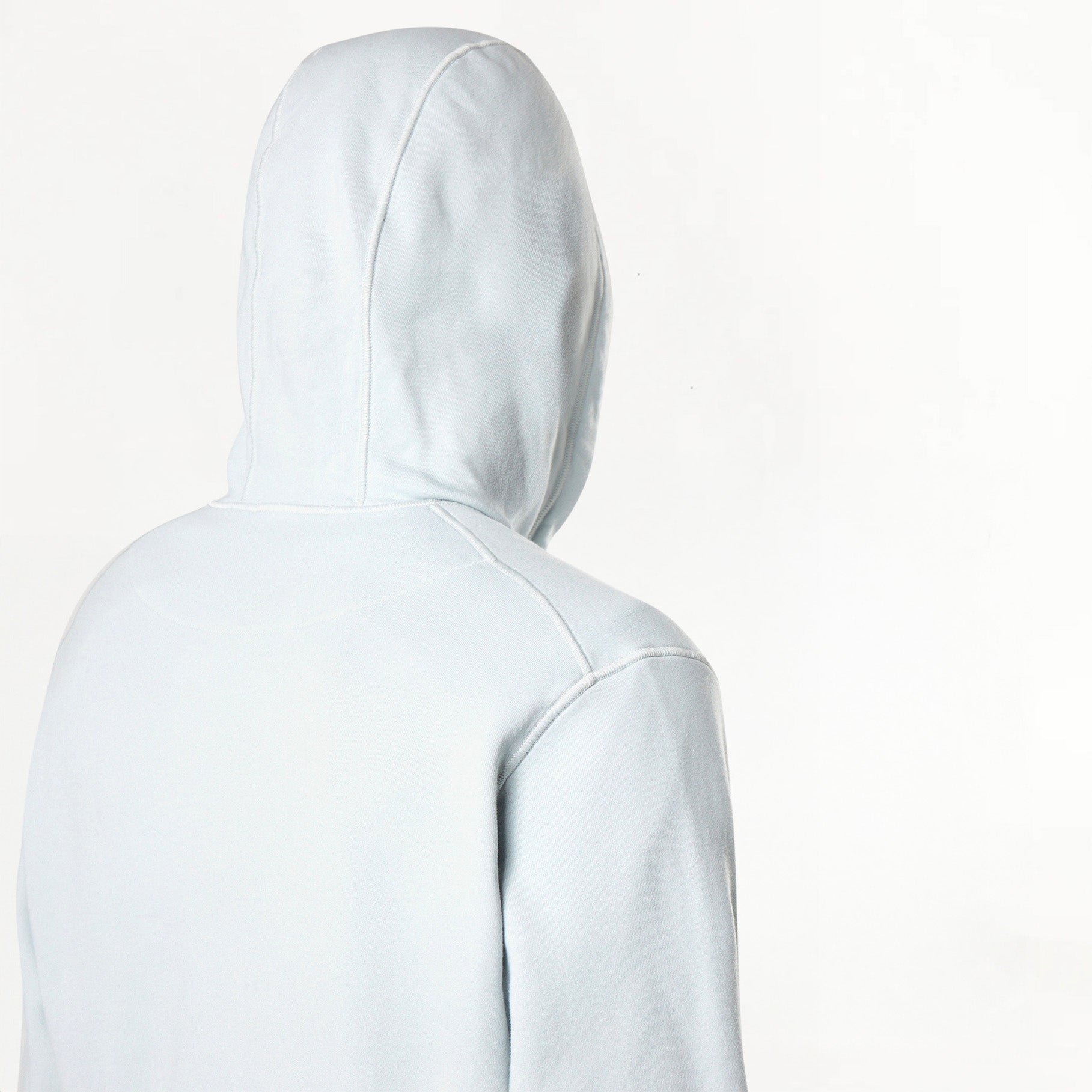 Sweat-shirt Zippé Stone Island Organic Cotton Fleece 6100042 Sky Blue