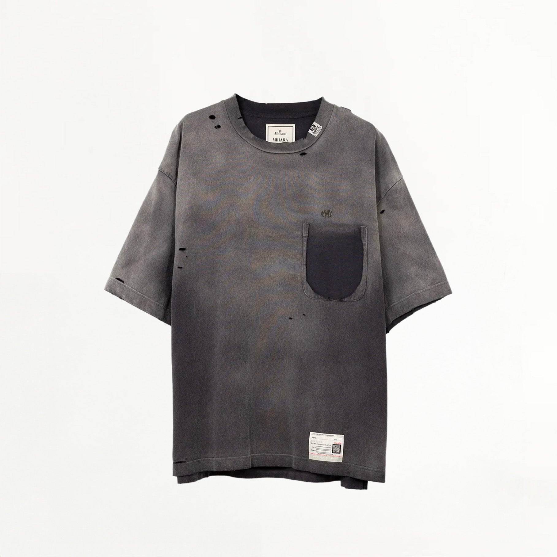 T-shirt Maison Mihara Yasuhiro Sun Faded Gris
