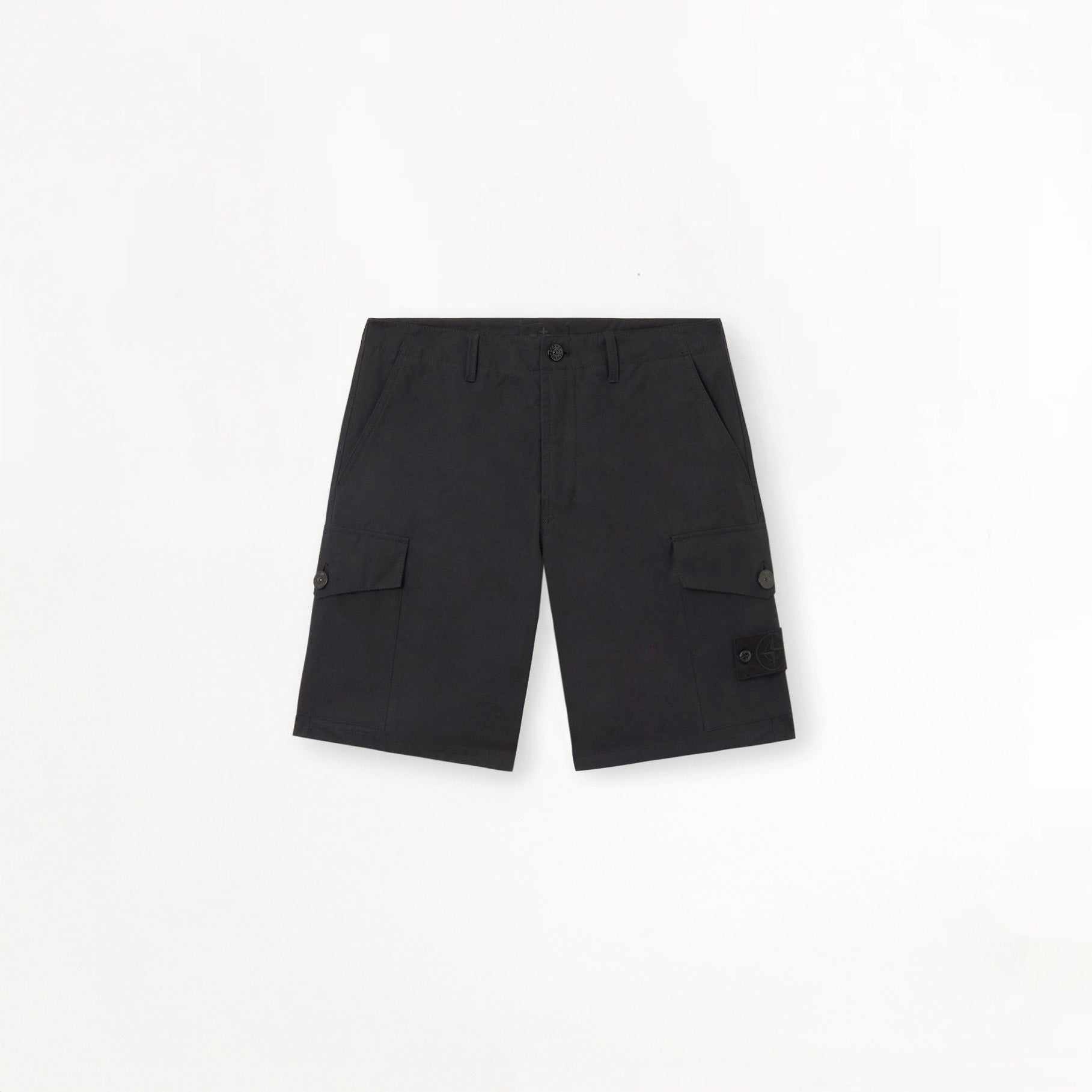 Short Cargo Stone Island Ghost en Coton Canvas L100014 Noir