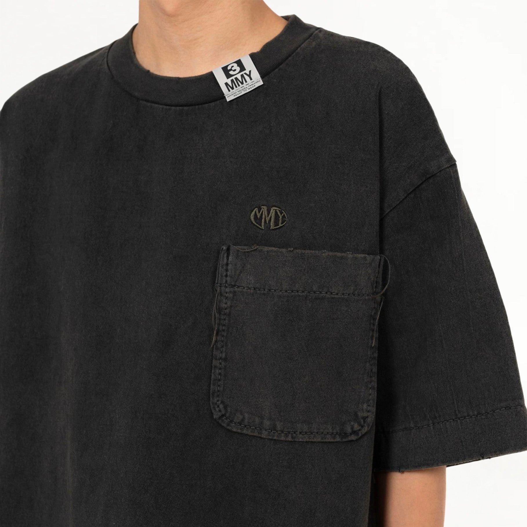 T-shirt Maison Mihara Yasuhiro Amateur Sewn Noir