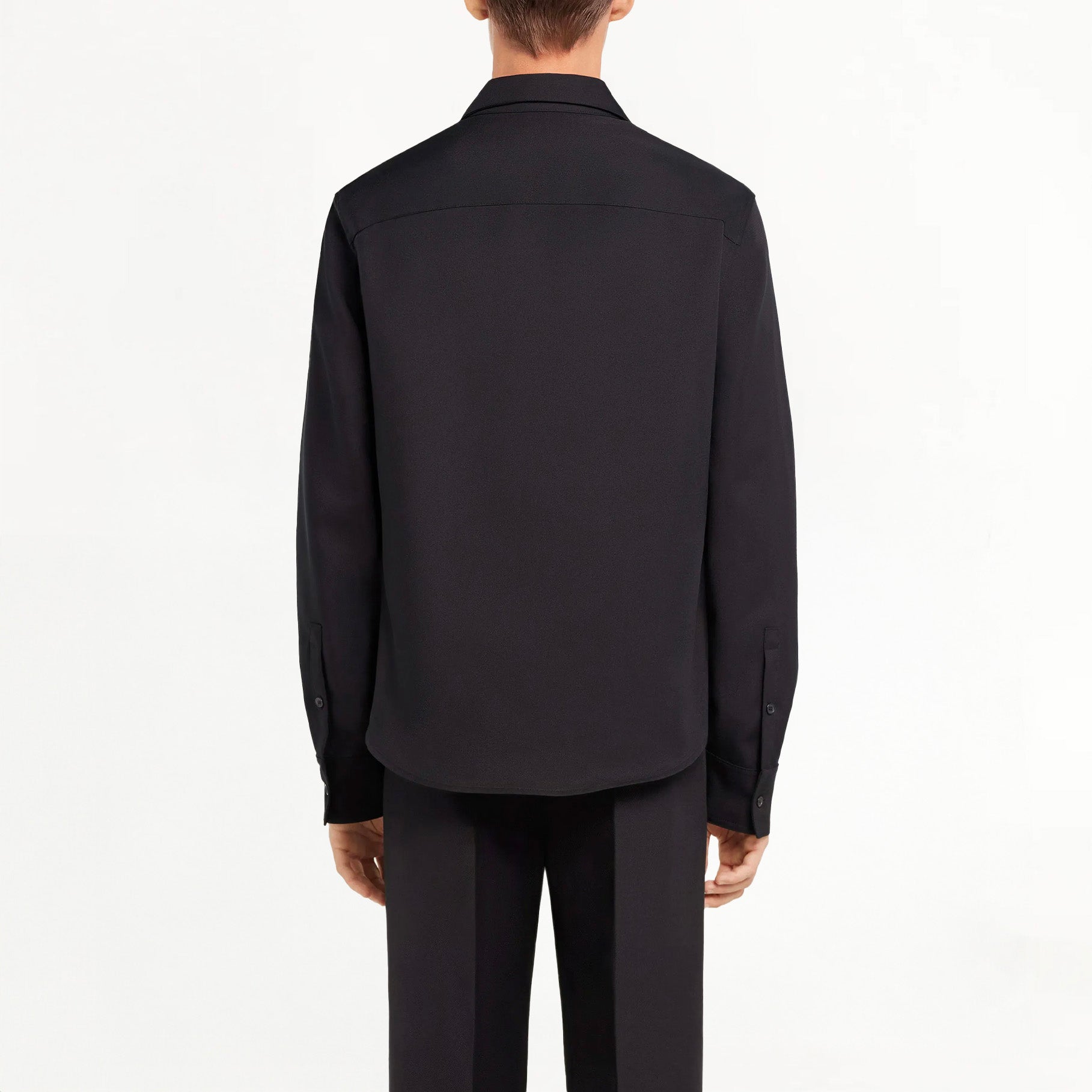 Chemise Homme Courrèges Zippée Twill Noir