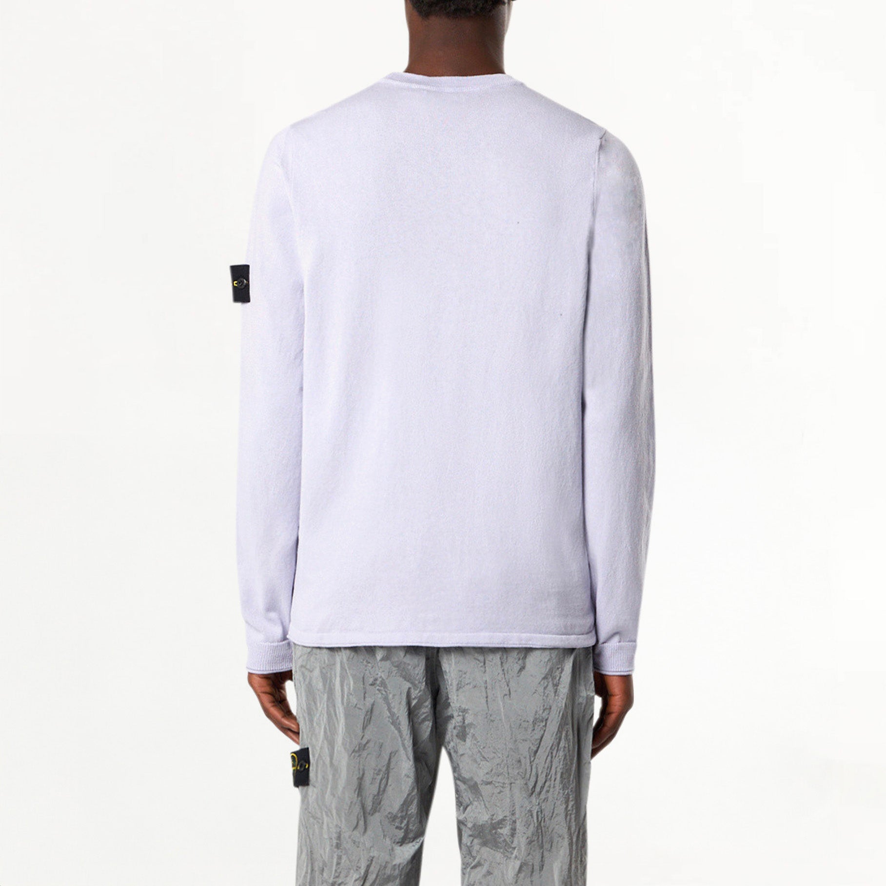 Pull Ras-du-cou Stone Island en Coton Bio 5100062 Lilas