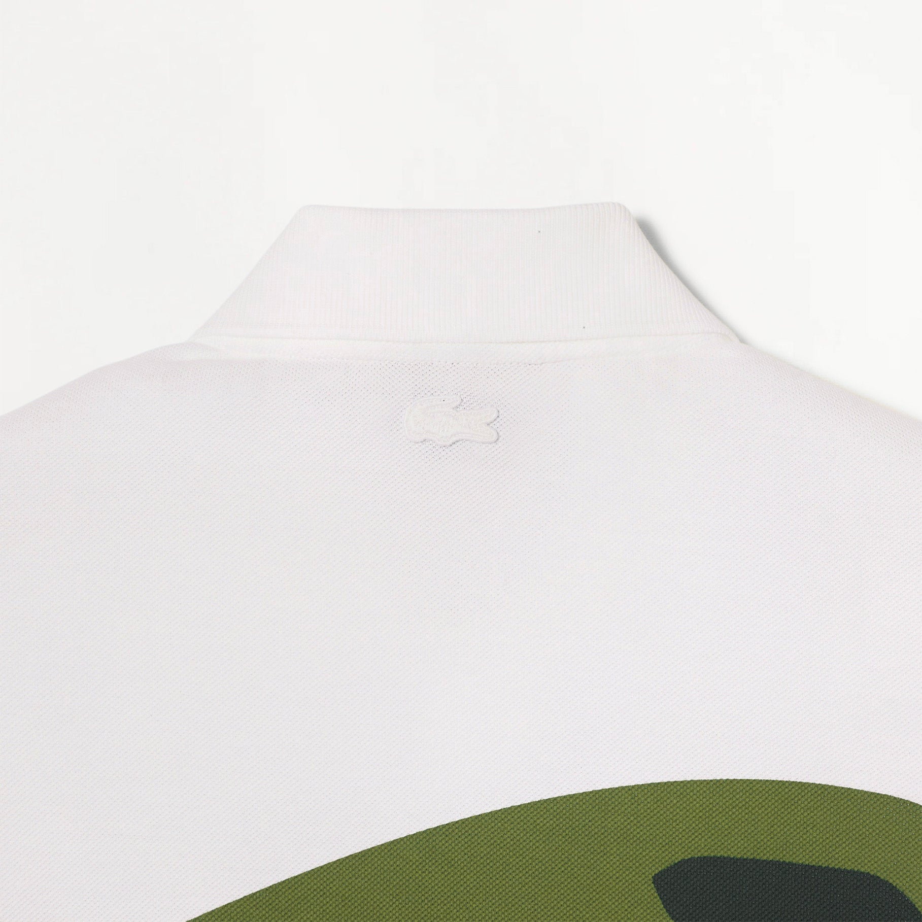 Polo Homme Lacoste Défilé Crocodile Blanc/Vert