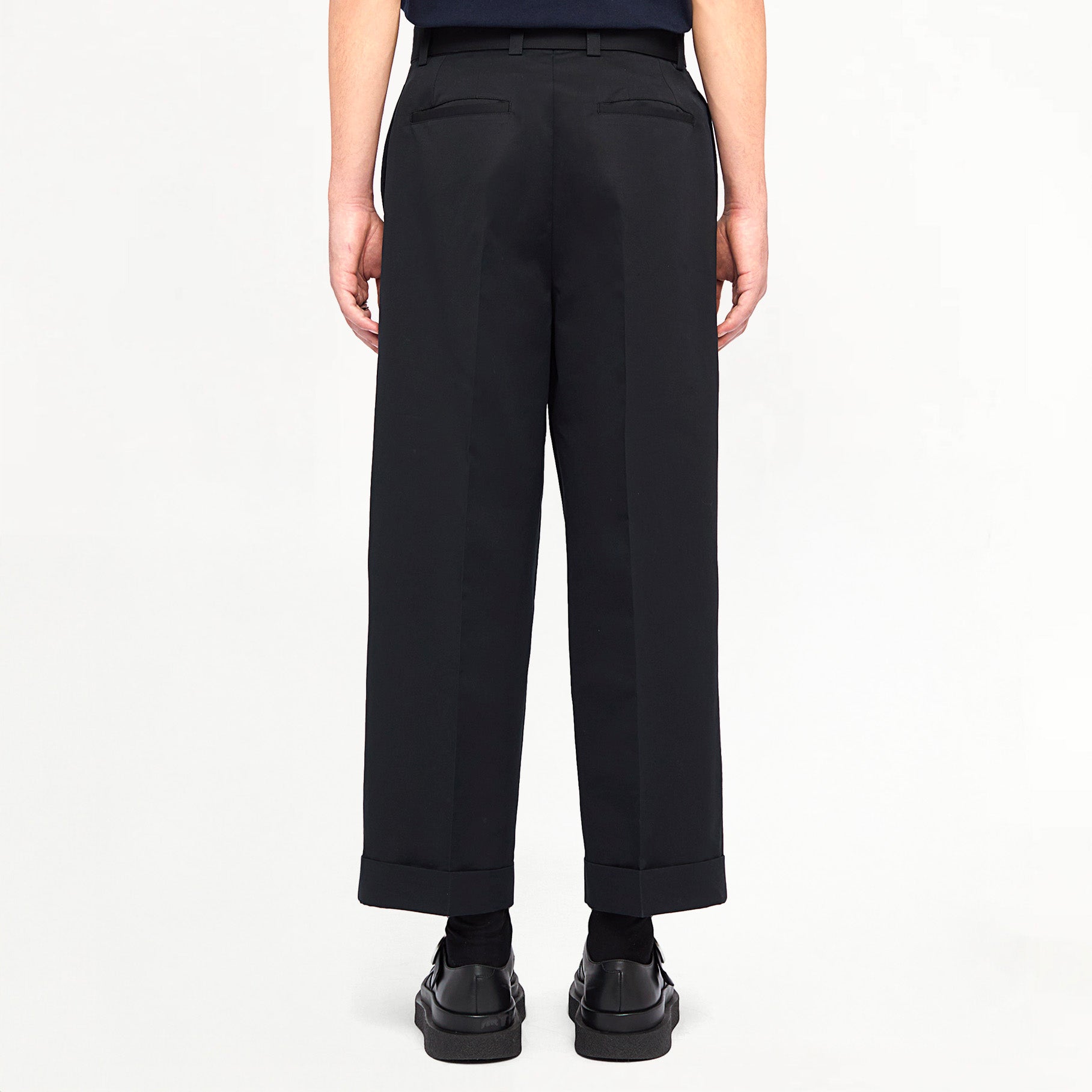 Pantalon Jil Sander Ceinturé Noir