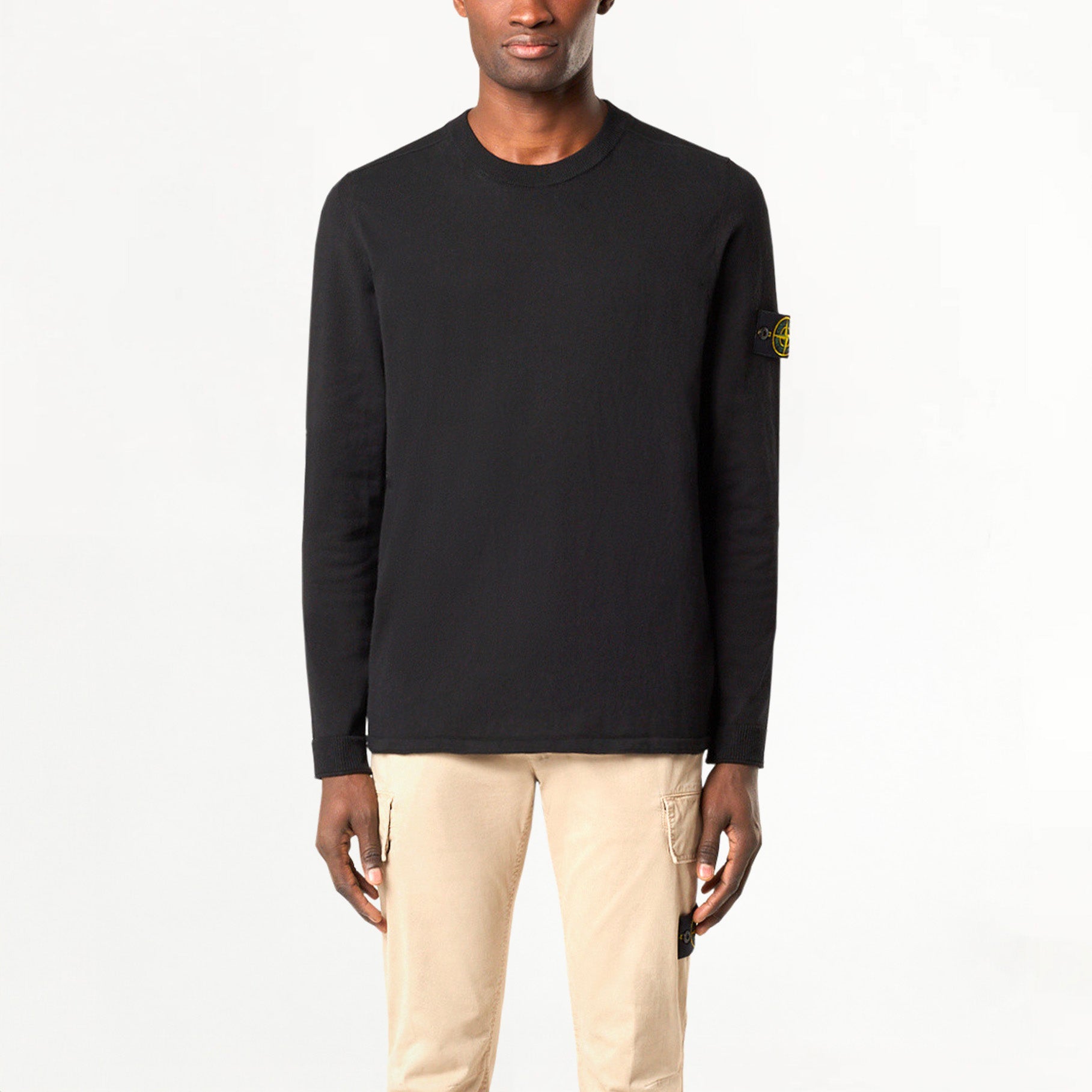 Pull Stone Island Light Raw Organic Cotton 5100062 Noir