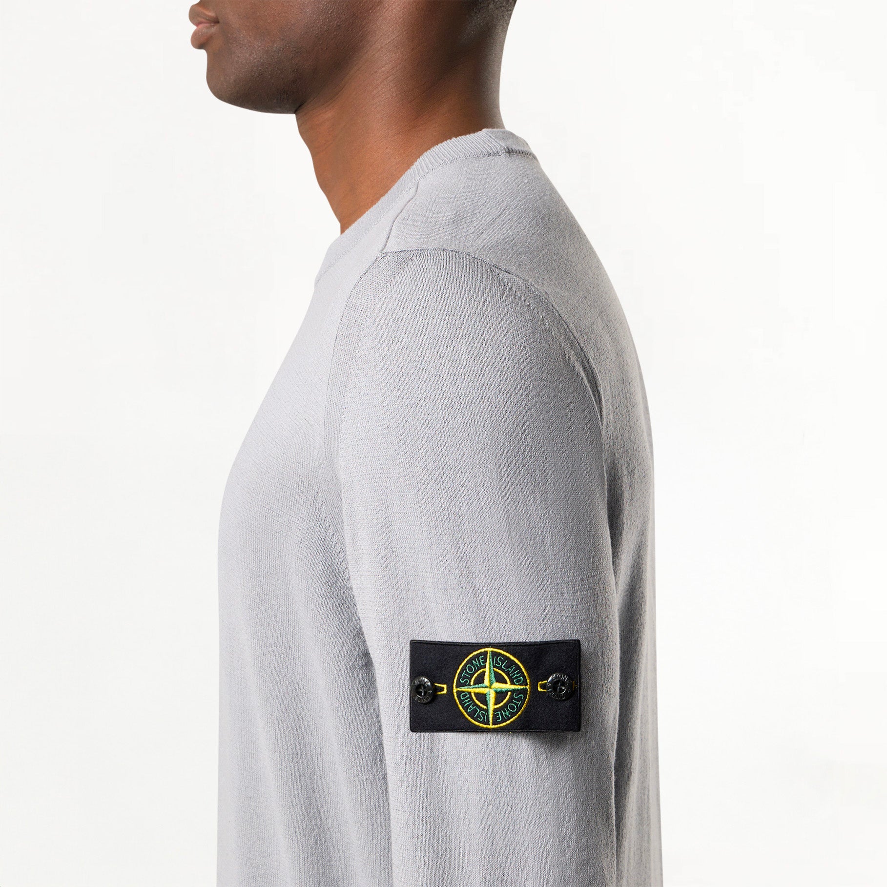 Pull Stone Island Light Raw Hand Organic Cotton 5100062 Gris Perle