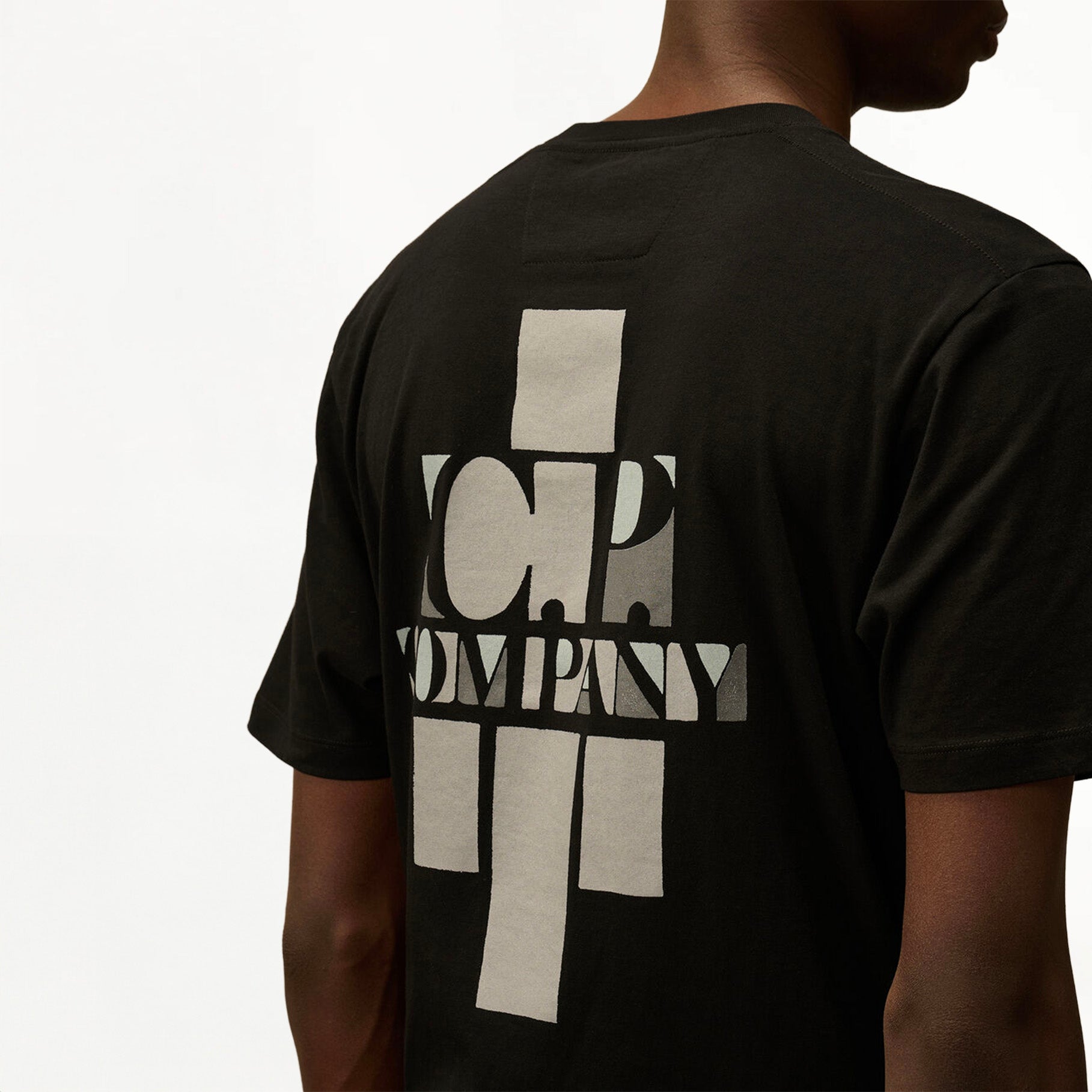 T-shirt C.P Company 30/1 Jersey British Sailor Logo Noir