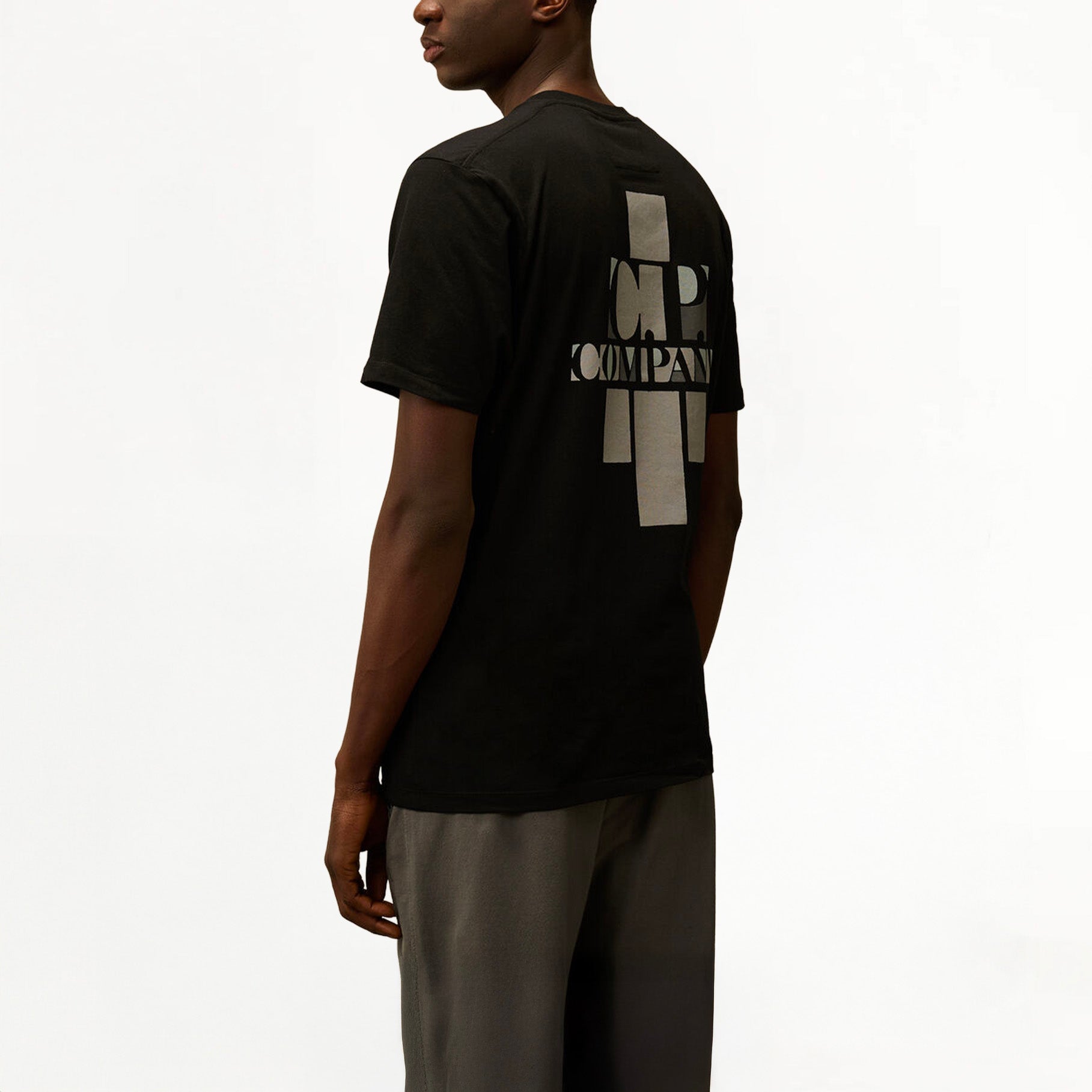 T-shirt C.P Company 30/1 Jersey British Sailor Logo Noir