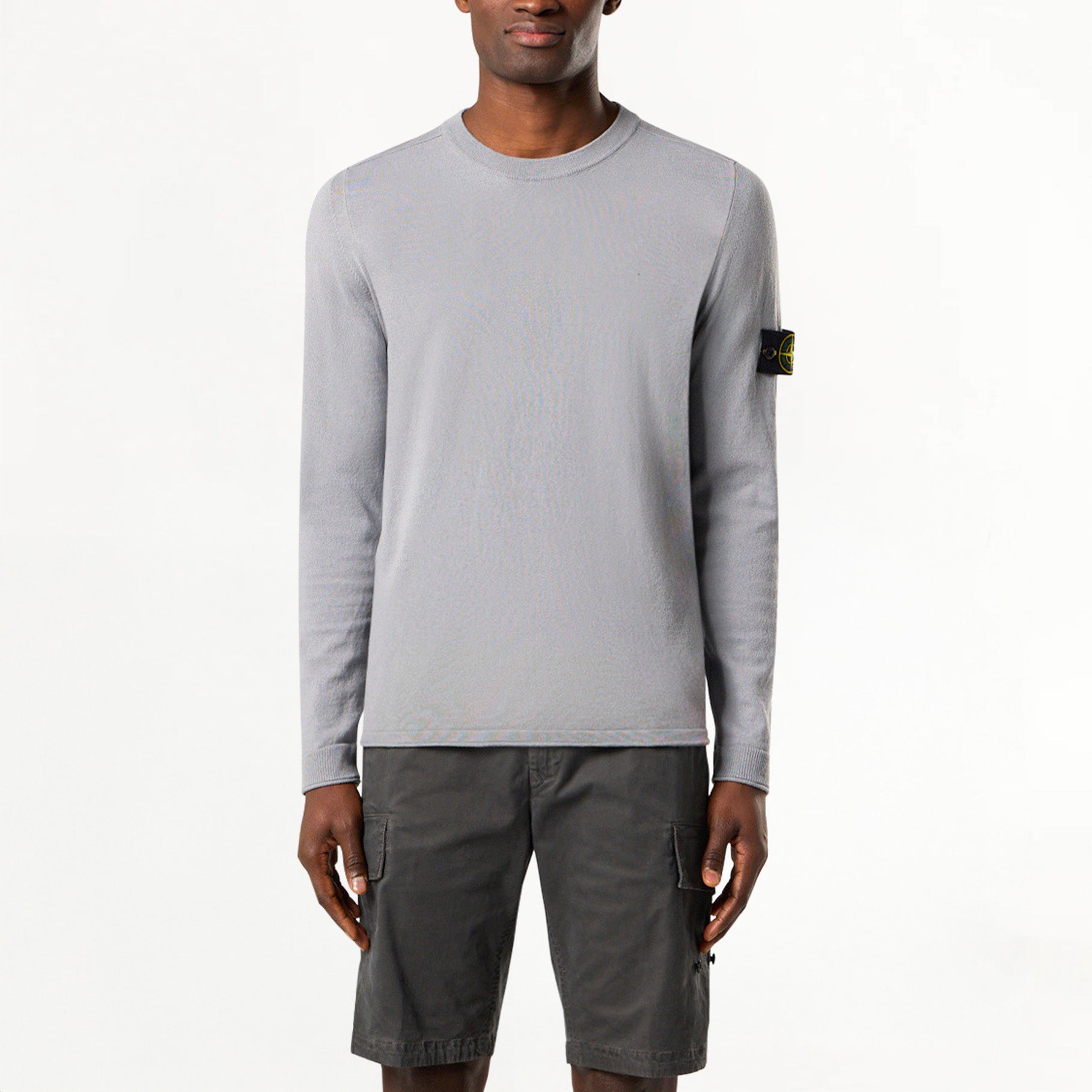 Pull Stone Island Light Raw Hand Organic Cotton 5100062 Gris Perle