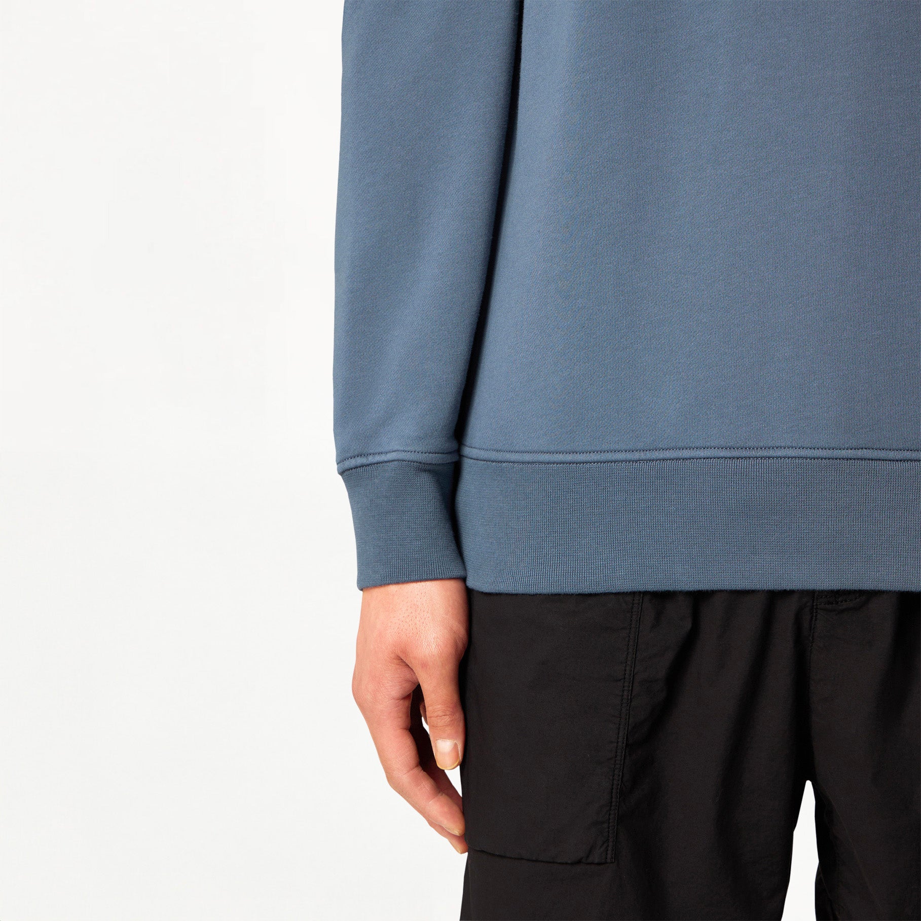 Sweat-shirt Stone Island Organic Cotton Fleece 6100044 Dark Blue