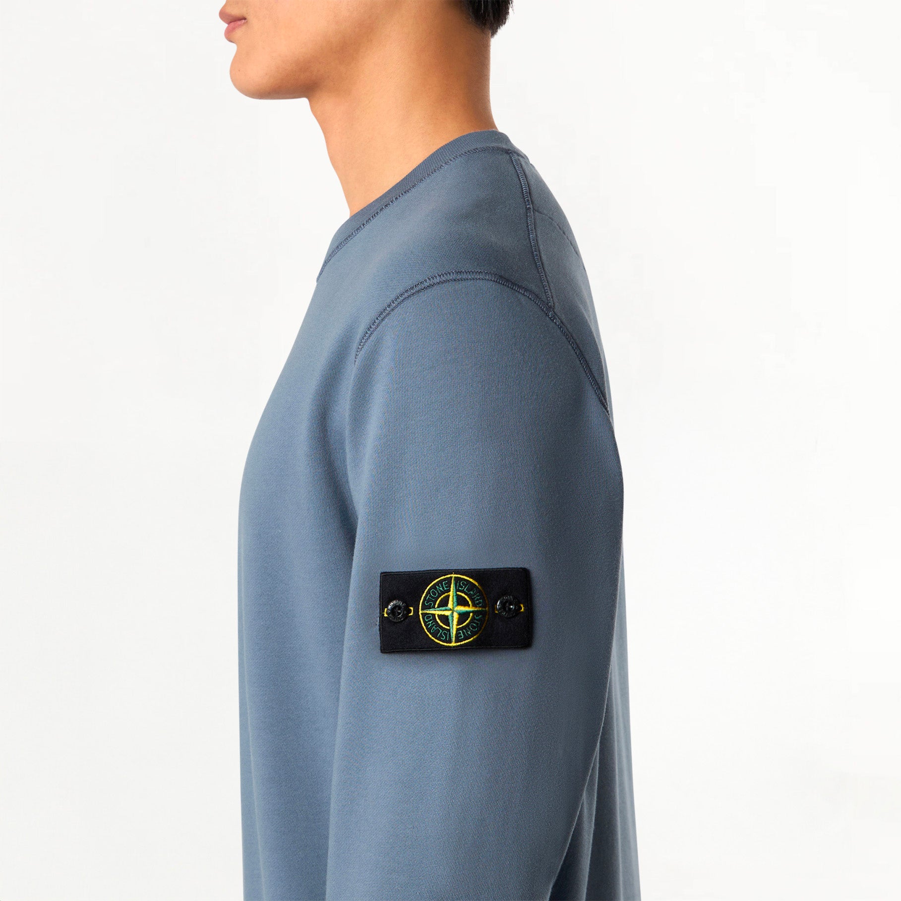 Sweat-shirt Stone Island Organic Cotton Fleece 6100044 Dark Blue