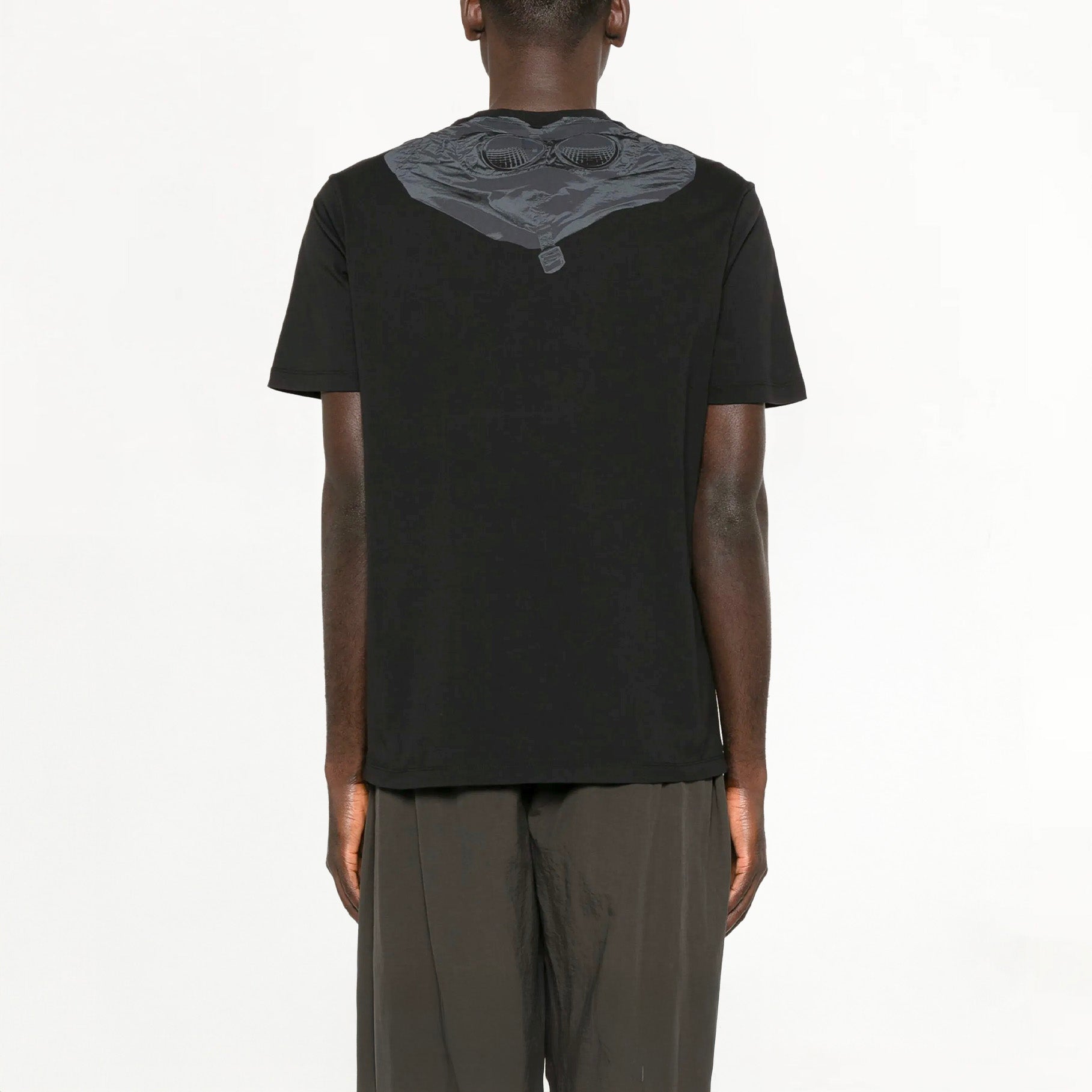 T-shirt C.P. Company 30/1 Jersey Back Goggle Noir