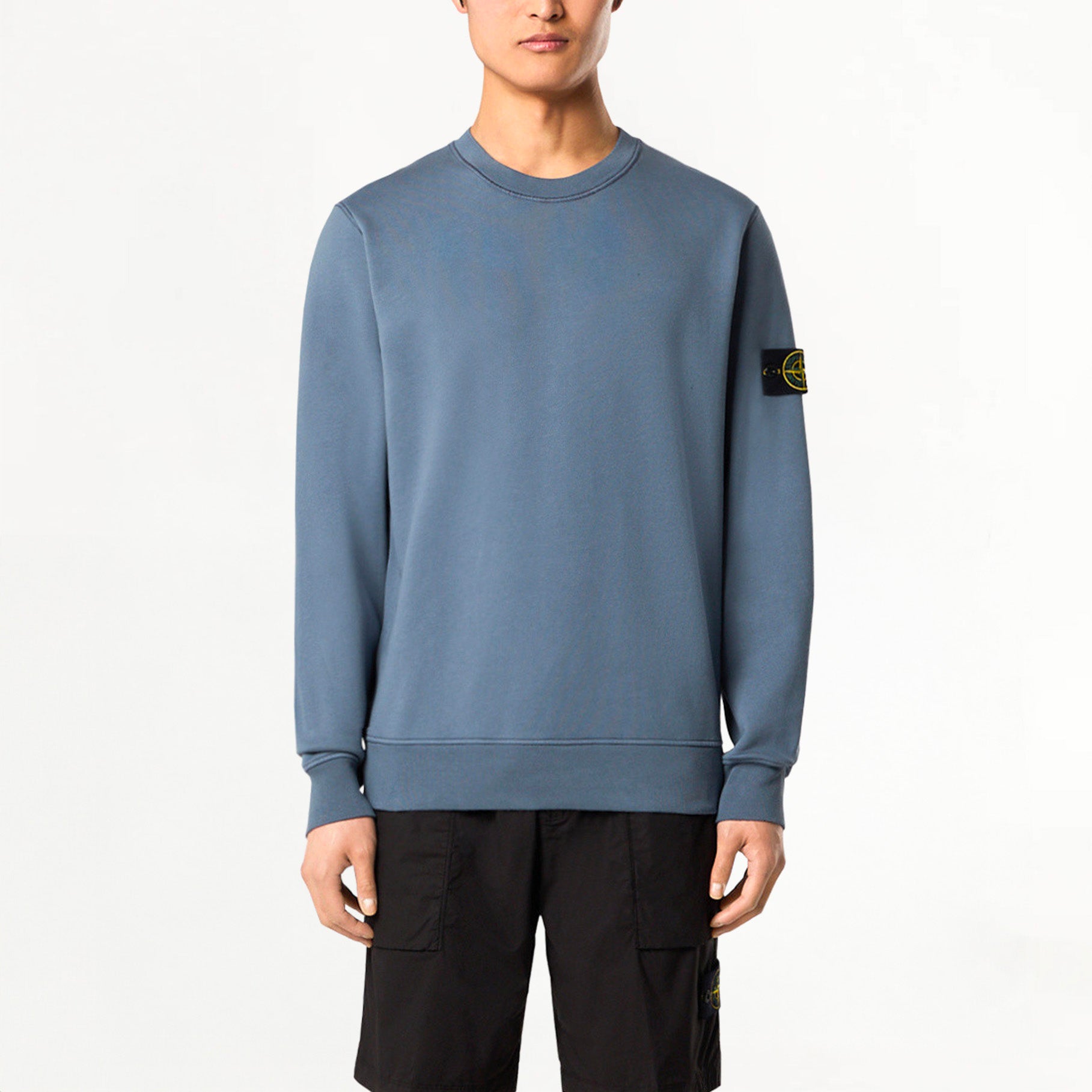 Sweat-shirt Stone Island Organic Cotton Fleece 6100044 Dark Blue