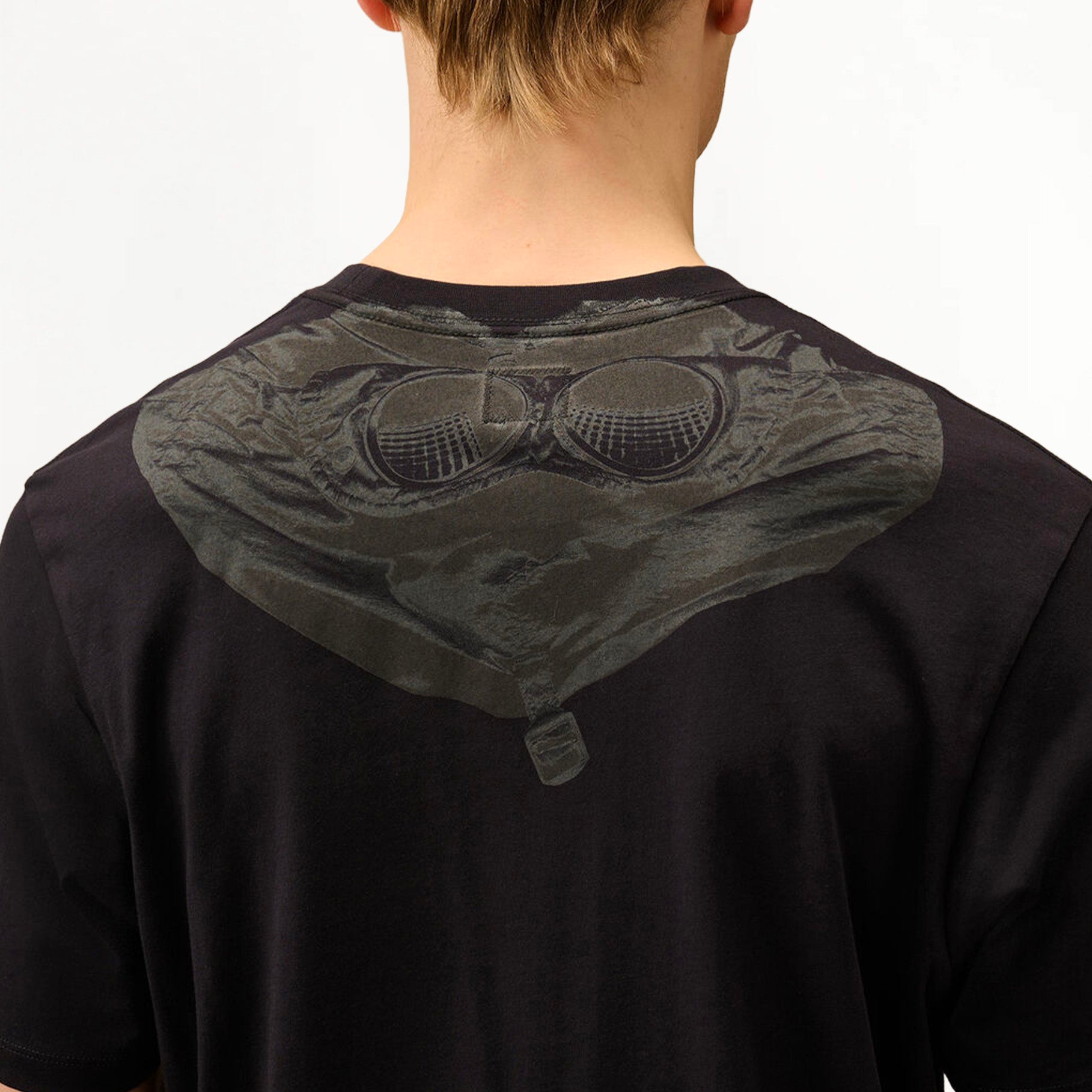 T-shirt C.P. Company 30/1 Jersey Back Goggle Total Eclipse