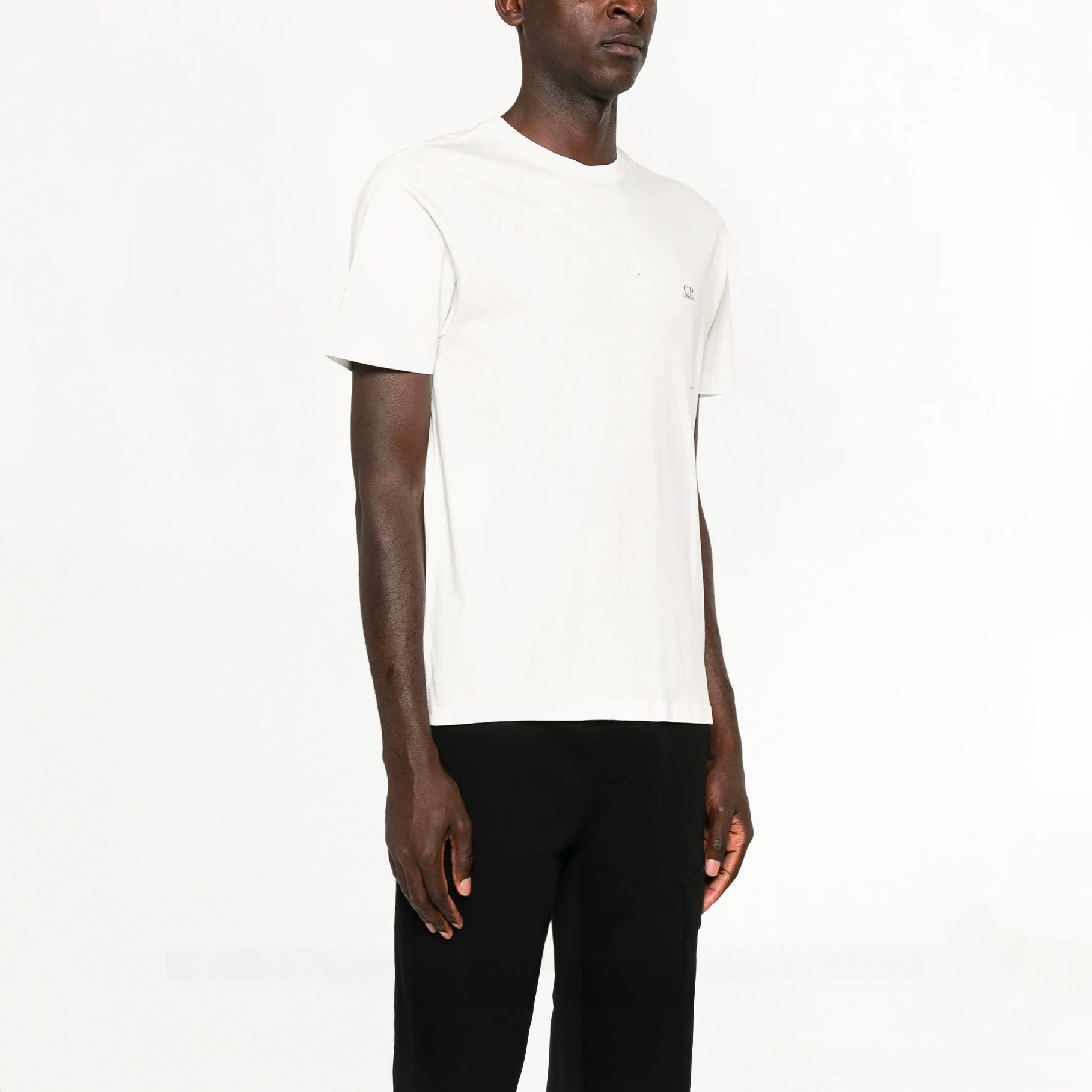 T-shirt C.P. Company 30/1 Jersey Back Goggle Blanc